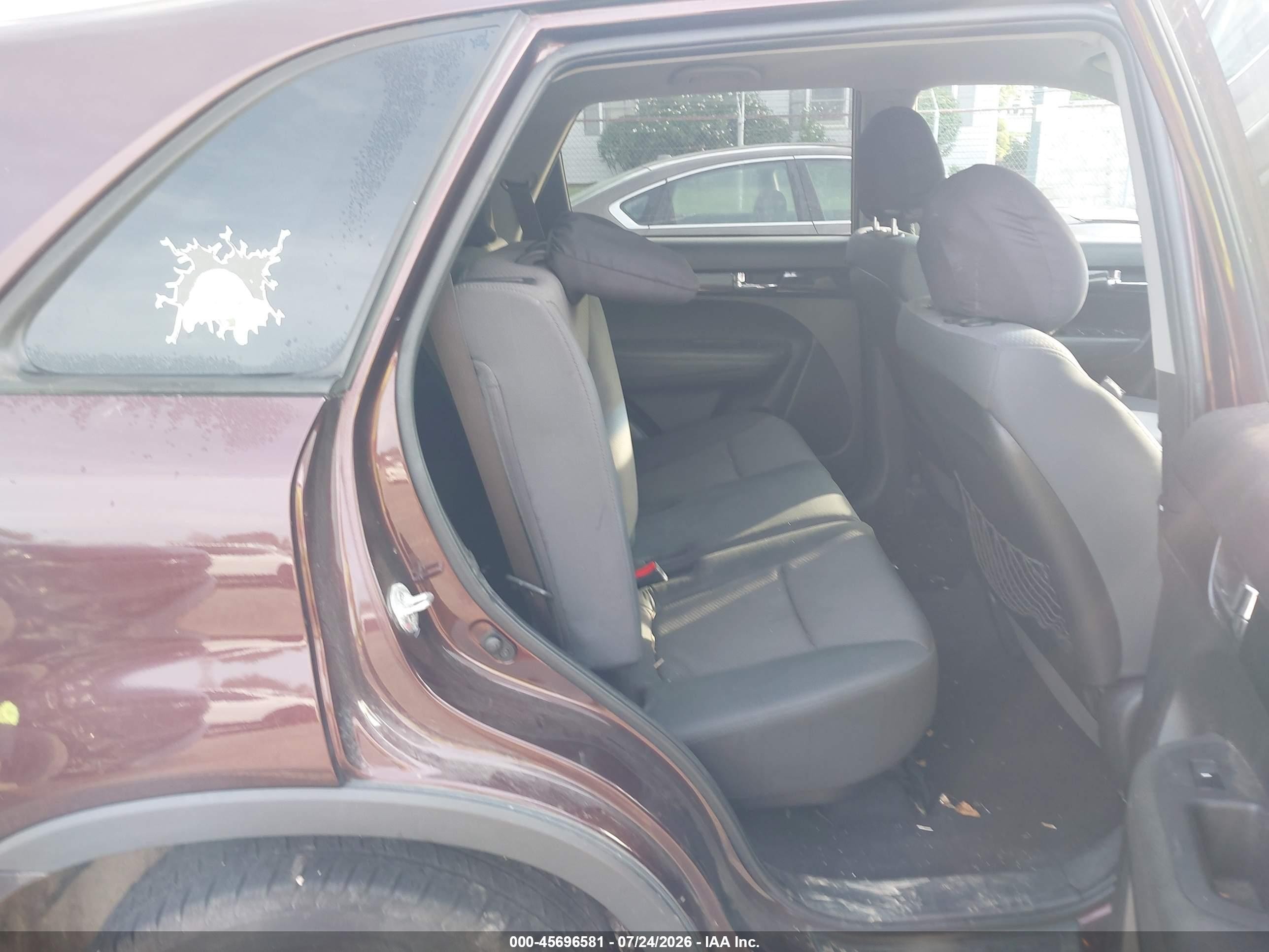 2012 Kia Sorento Lx V6 Purple vin: 5XYKTDA21CG274393