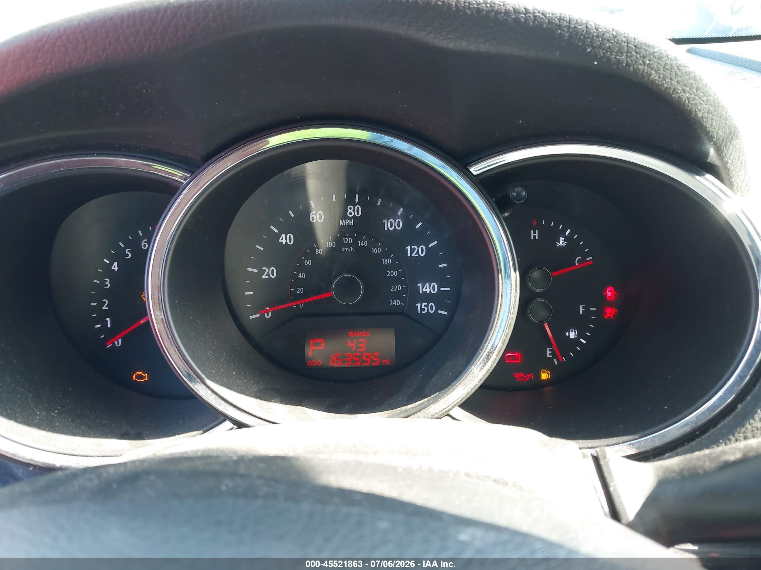 2013 Kia Sorento Lx V6 Gray vin: 5XYKTDA21DG319074