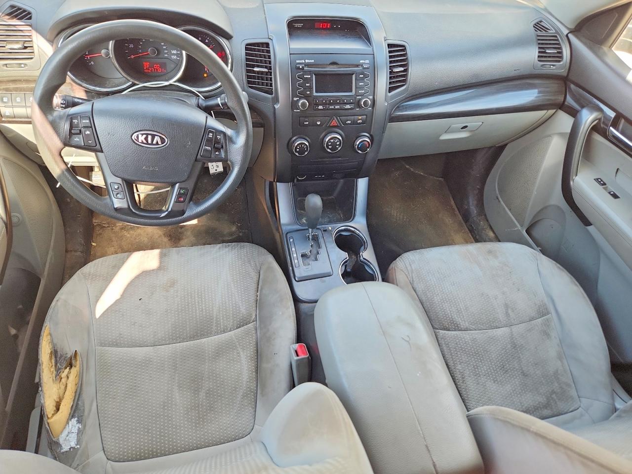 2011 Kia Sorento Lx Silver vin: 5XYKTDA21DG327630