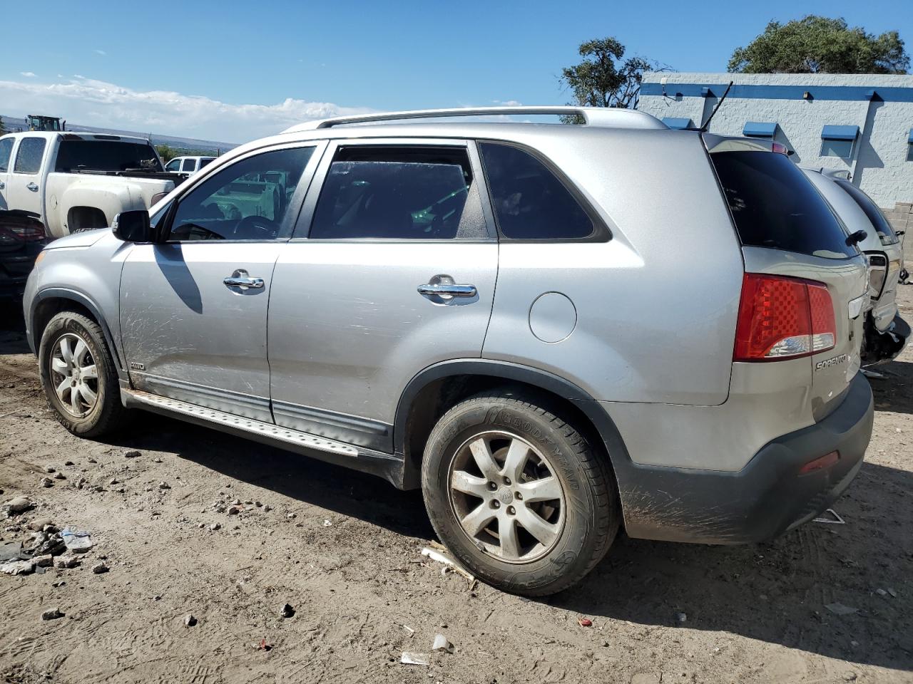 2013 Kia Sorento Lx Silver vin: 5XYKTDA21DG366556
