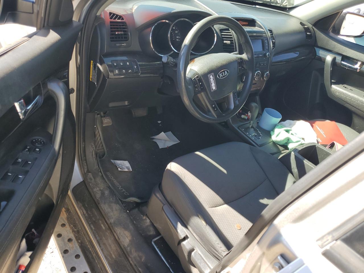2013 Kia Sorento Lx Silver vin: 5XYKTDA21DG366556