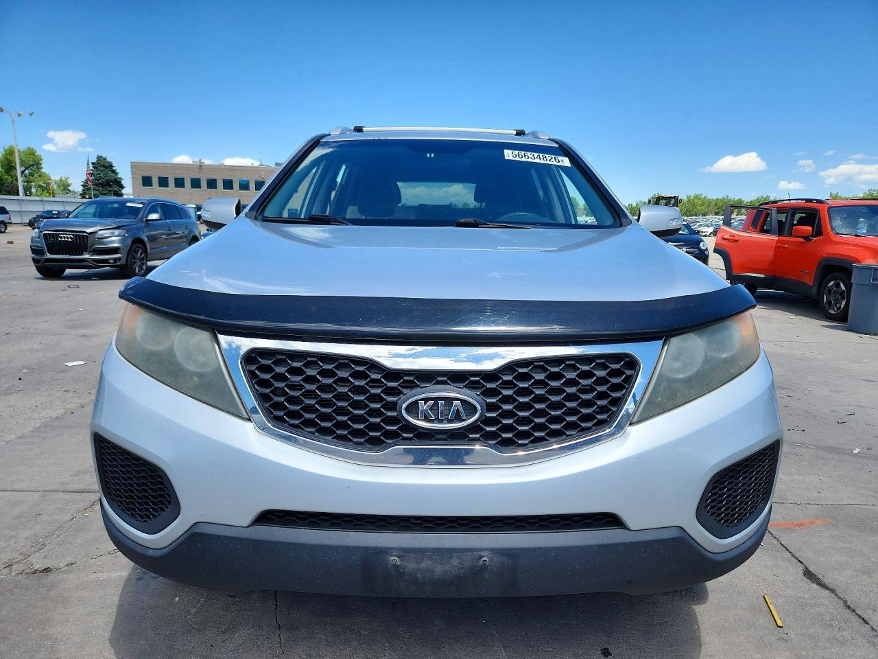 2011 Kia Sorento Lx Silver vin: 5XYKTDA22BG078025