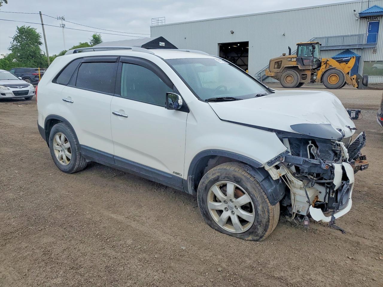 2012 Kia Sorento Lx White vin: 5XYKTDA22CG251012