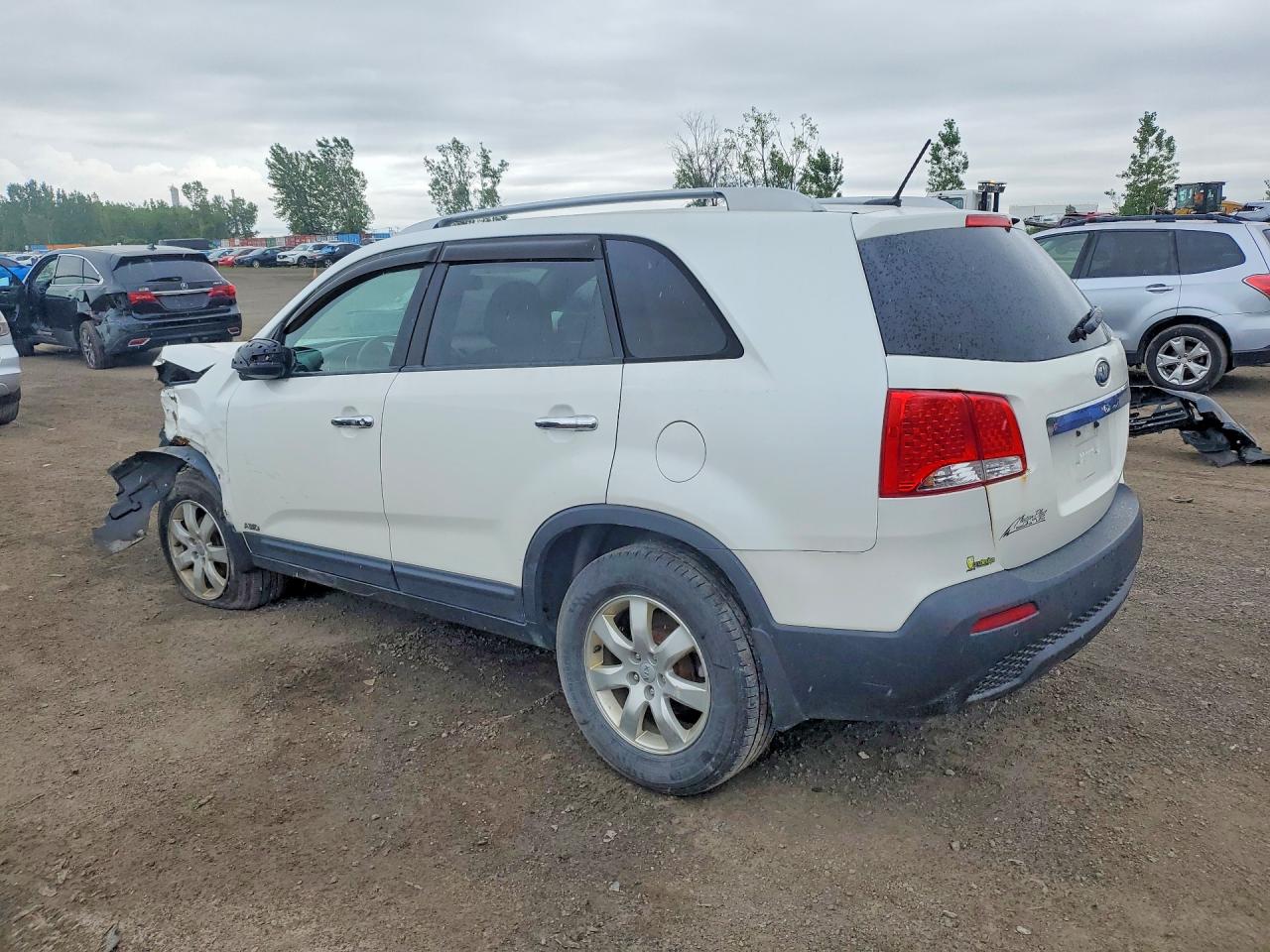 2012 Kia Sorento Lx White vin: 5XYKTDA22CG251012