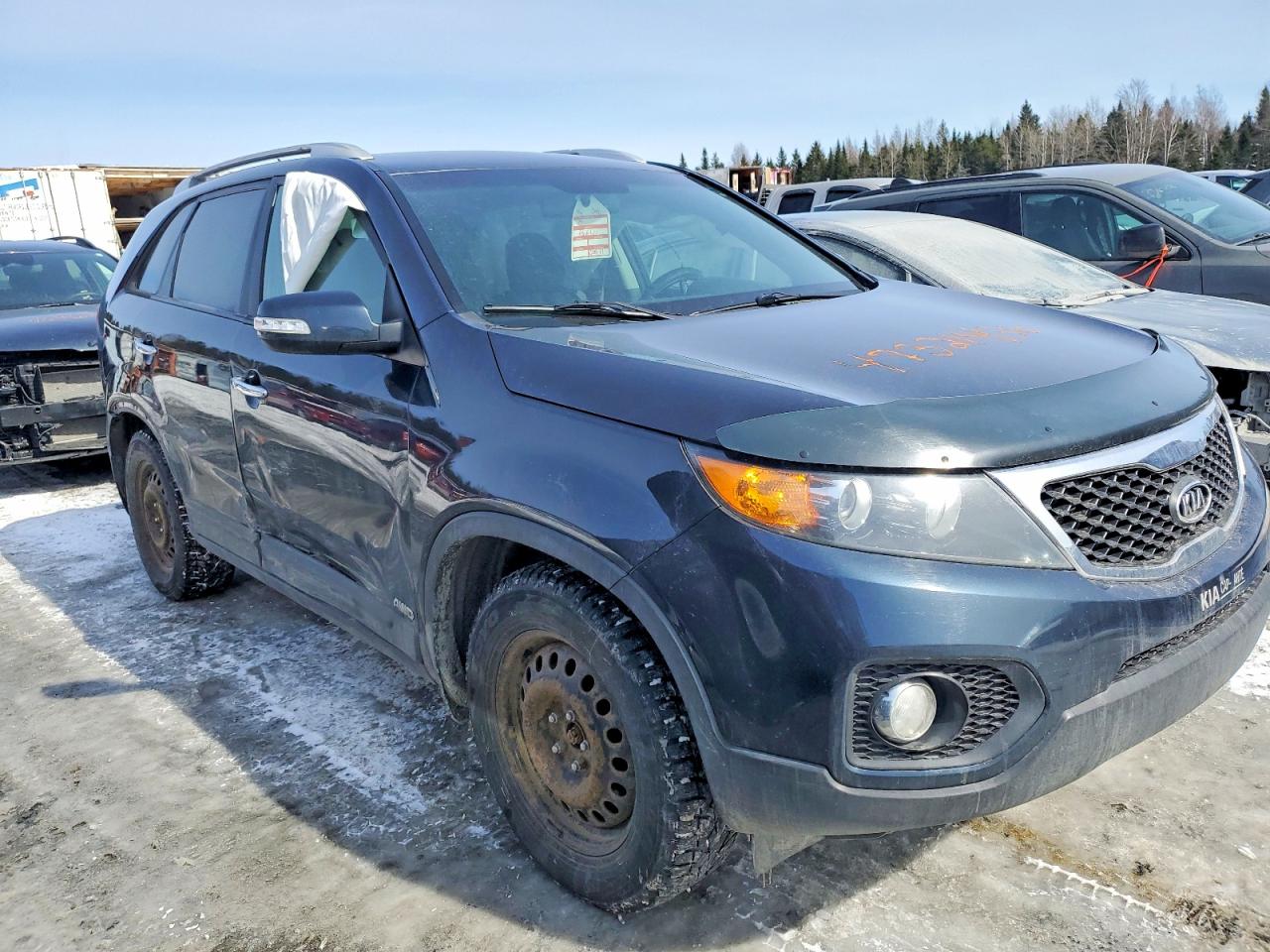 2013 Kia Sorento Lx Black vin: 5XYKTDA22DG373726