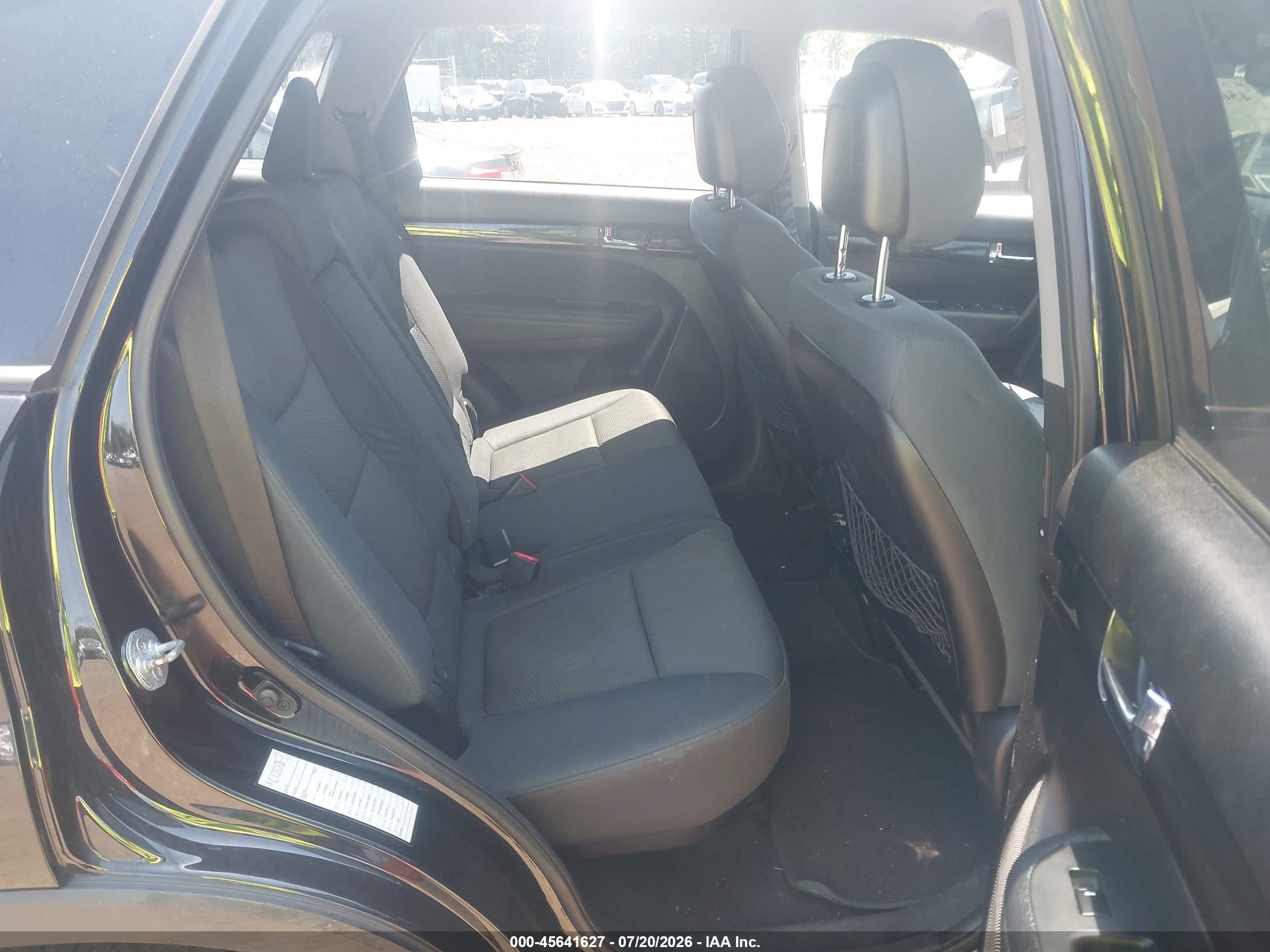 2013 Kia Sorento Lx V6 Black vin: 5XYKTDA23DG327600