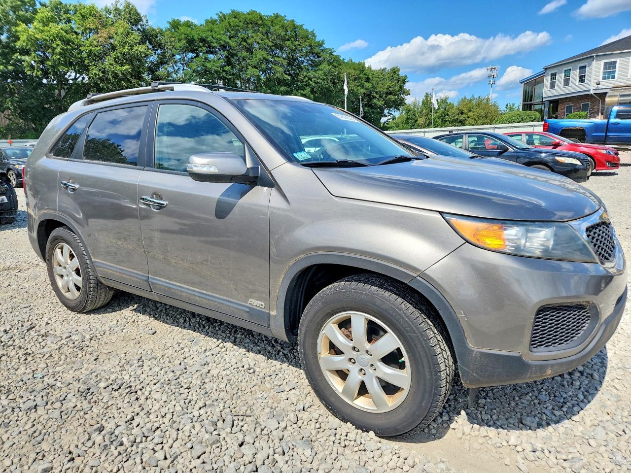 2013 Kia Sorento Lx Gray vin: 5XYKTDA23DG336426