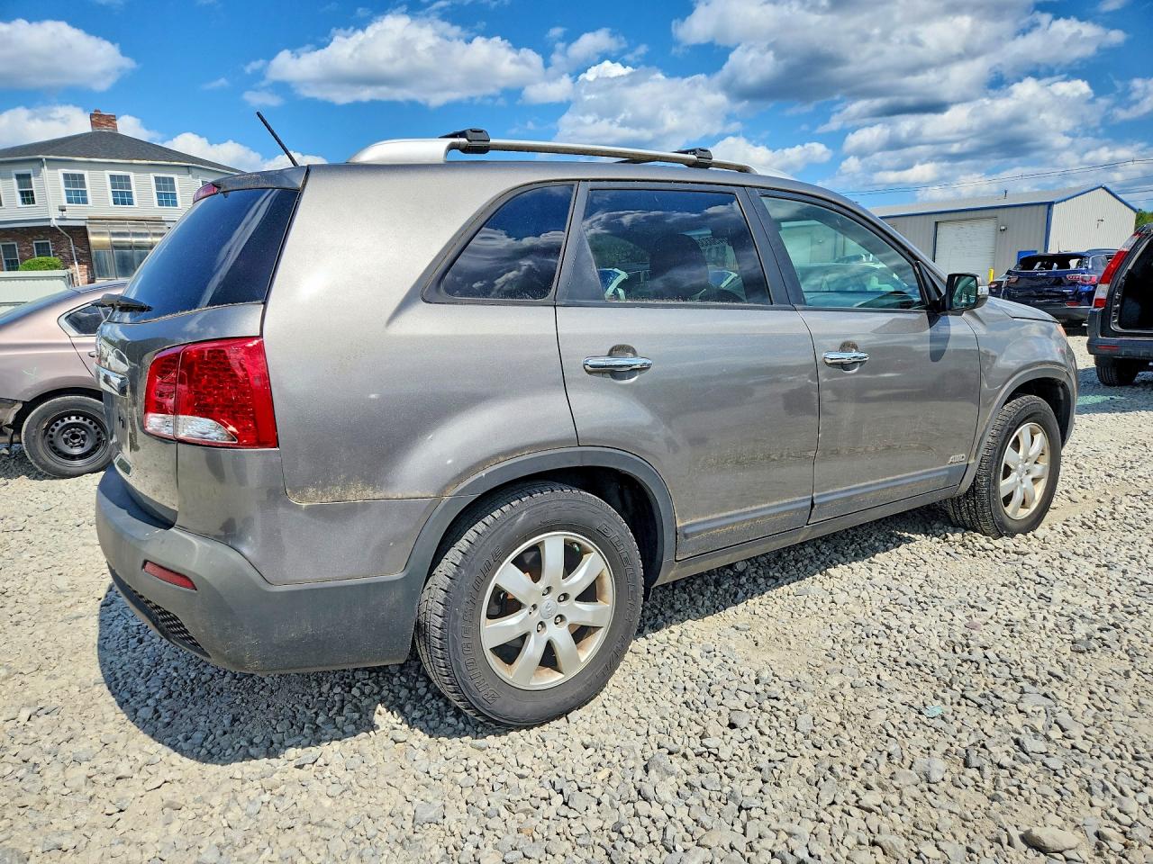 2013 Kia Sorento Lx Gray vin: 5XYKTDA23DG336426