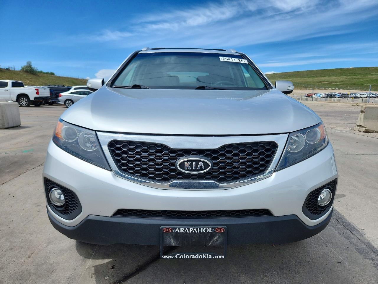 2013 Kia Sorento Lx Silver vin: 5XYKTDA23DG347555