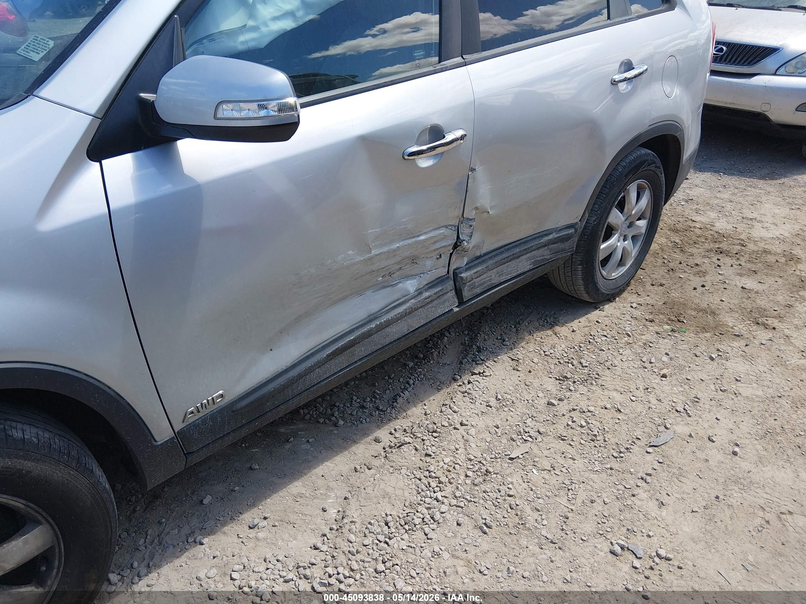 2013 Kia Sorento Lx V6 Серый vin: 5XYKTDA23DG375940