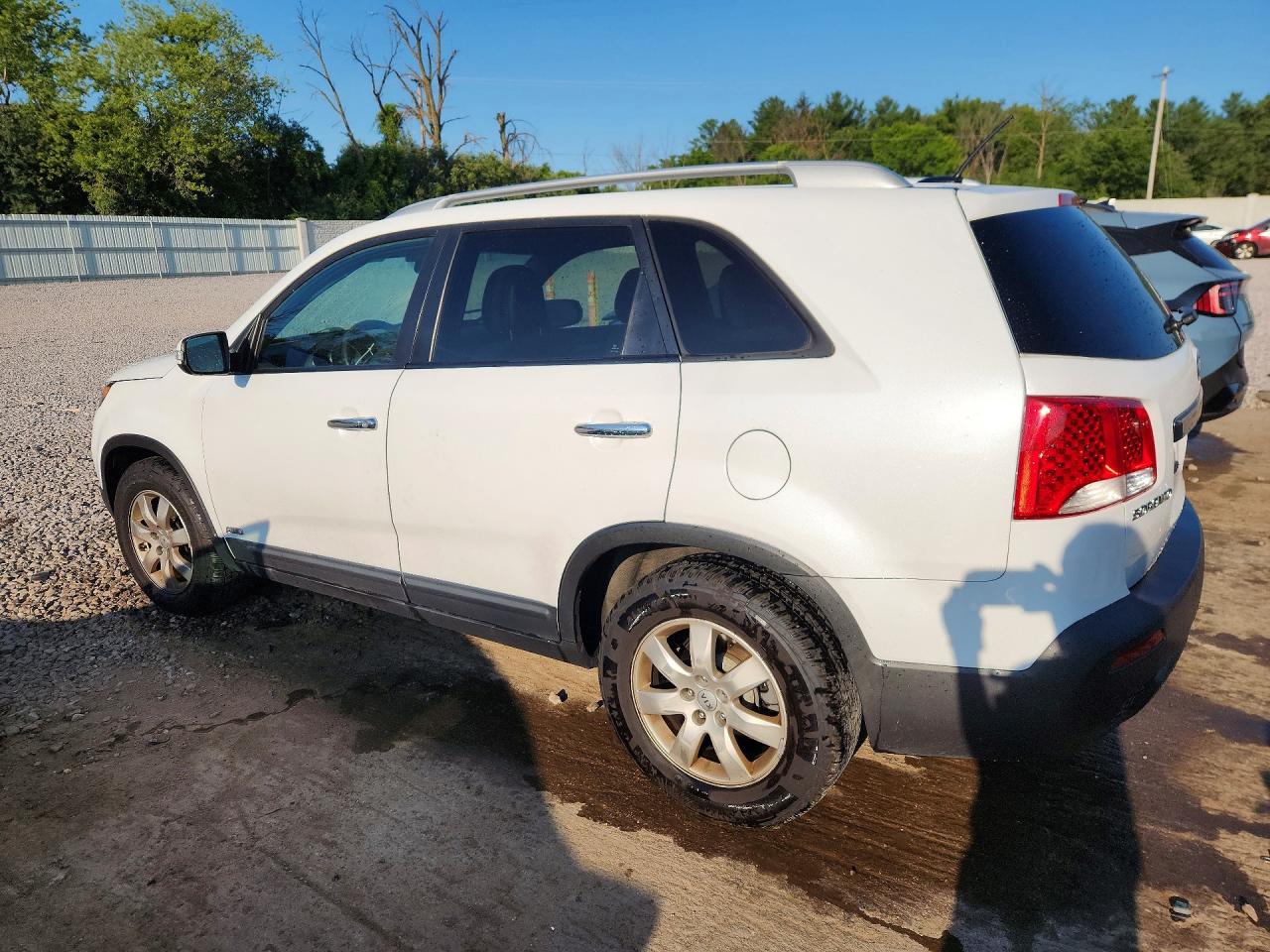 2013 Kia Sorento Lx White vin: 5XYKTDA24DG310160
