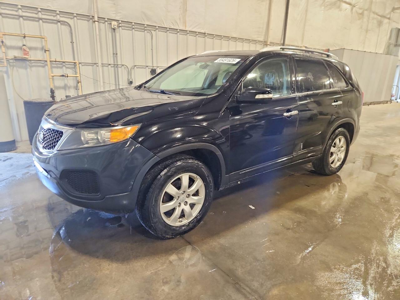 2013 Kia Sorento Lx Black vin: 5XYKTDA24DG402630