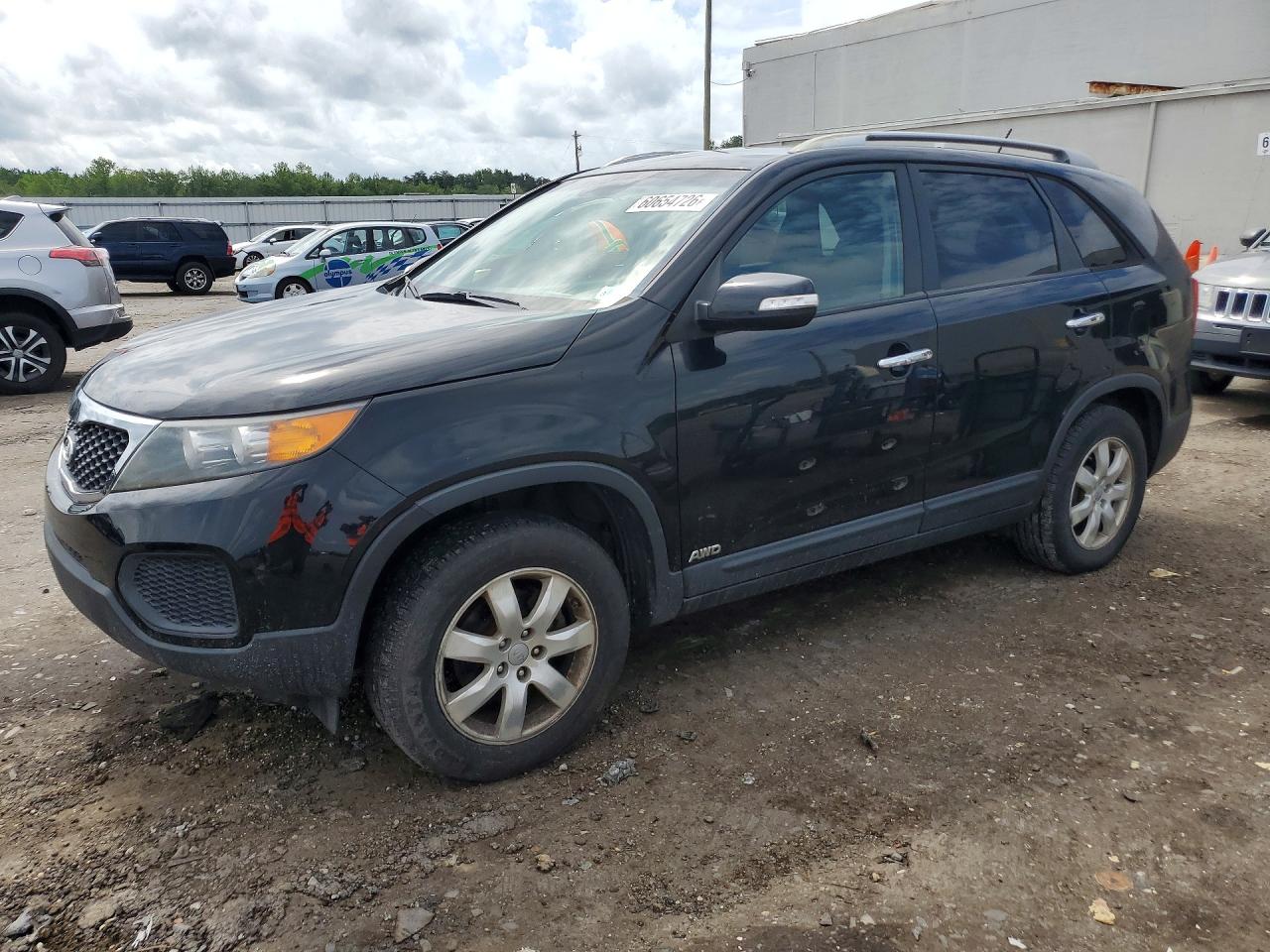 2013 Kia Sorento Lx Black vin: 5XYKTDA25DG327632