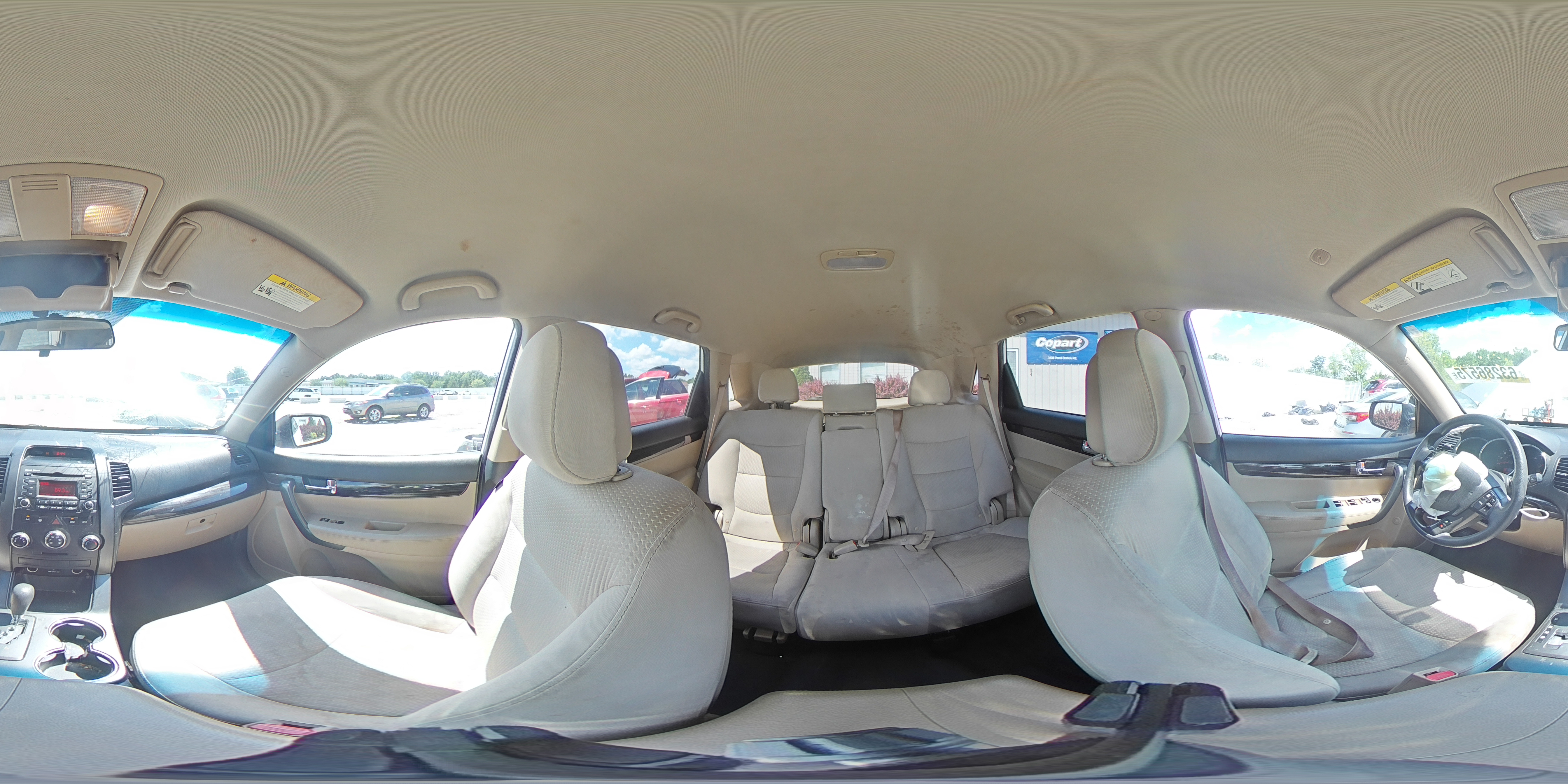2013 Kia Sorento Lx White vin: 5XYKTDA25DG365183
