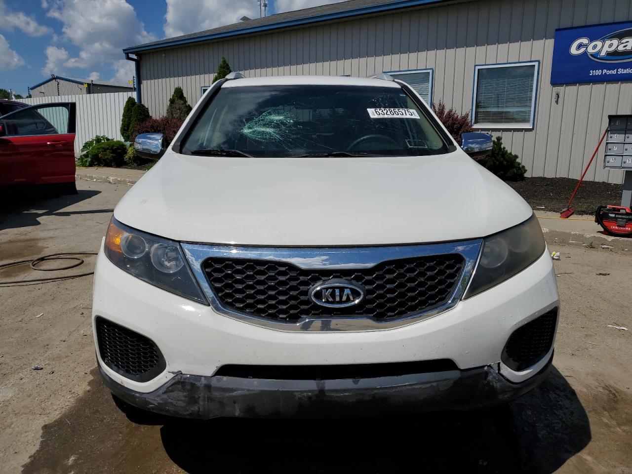 2013 Kia Sorento Lx White vin: 5XYKTDA25DG365183