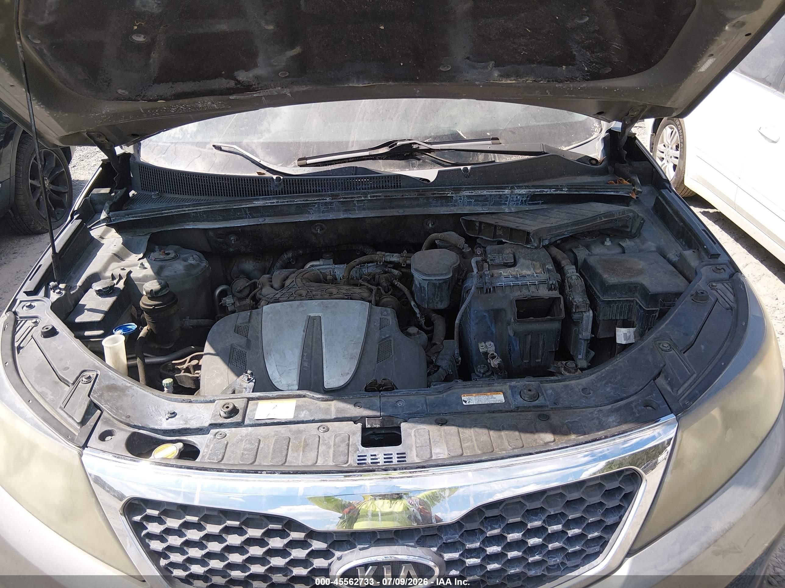 2011 Kia Sorento Lx V6 Серый vin: 5XYKTDA26BG085169
