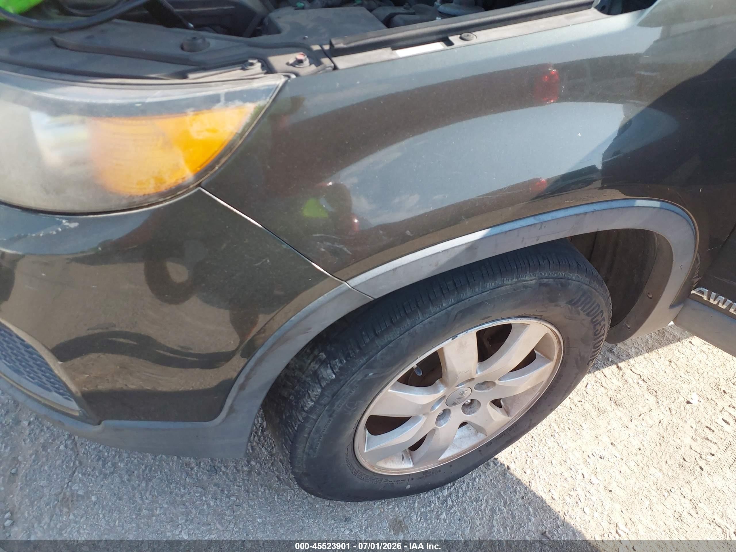 2012 Kia Sorento Lx V6 Gray vin: 5XYKTDA26CG224640