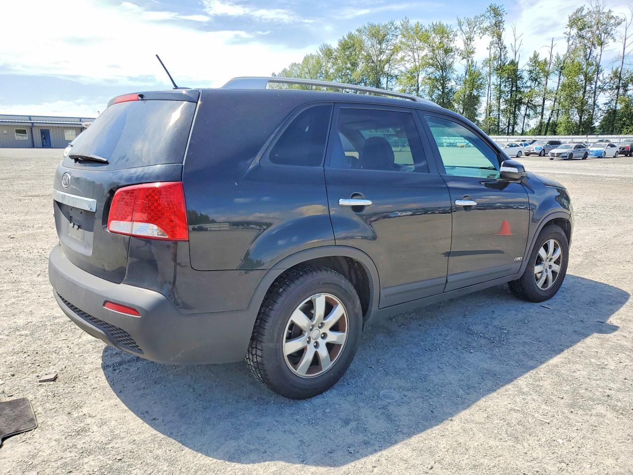 2012 Kia Sorento Lx Black vin: 5XYKTDA26CG227151