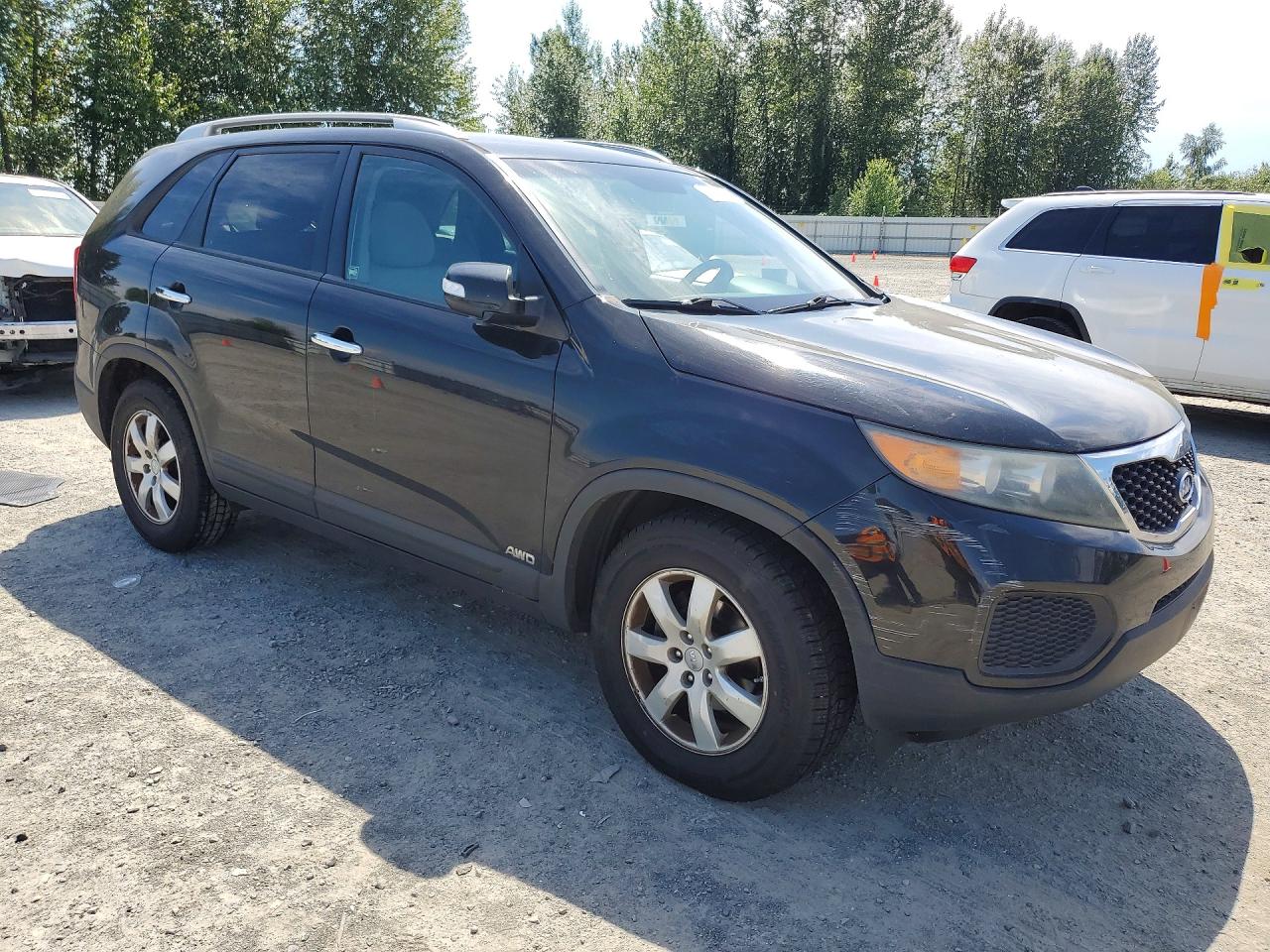 2012 Kia Sorento Lx Black vin: 5XYKTDA26CG227151