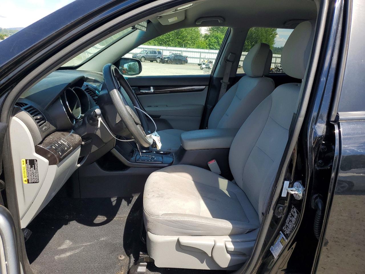 2012 Kia Sorento Lx Black vin: 5XYKTDA26CG227151