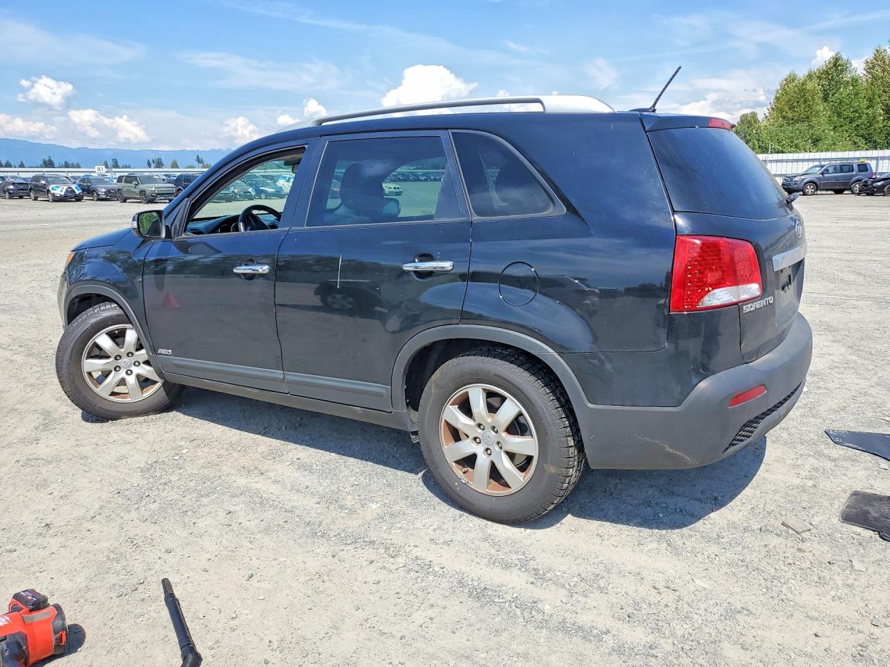 2012 Kia Sorento Lx Black vin: 5XYKTDA26CG227151