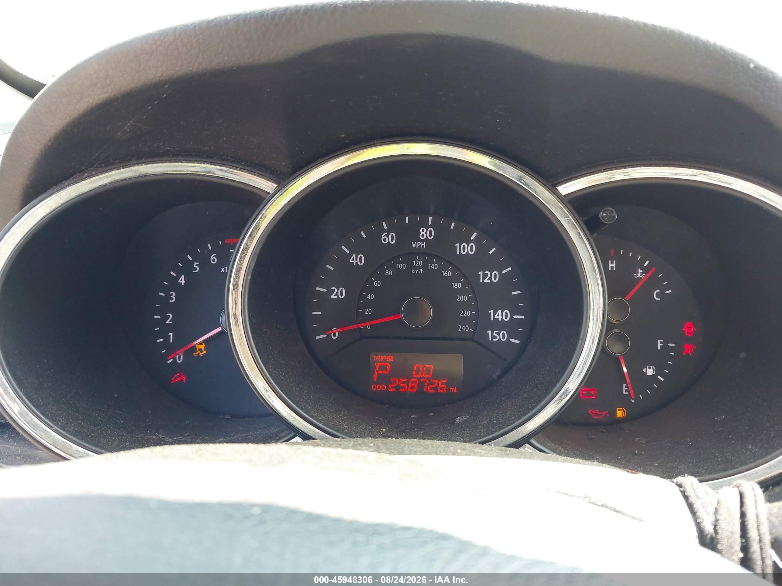 2012 Kia Sorento Lx V6 Бордовый vin: 5XYKTDA26CG270288