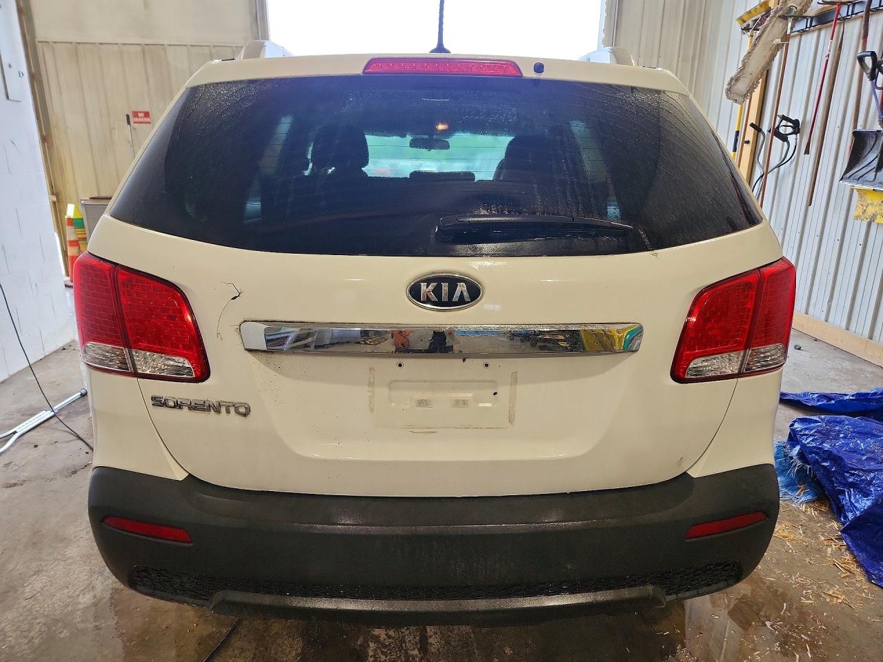 2013 Kia Sorento Lx White vin: 5XYKTDA26DG338963