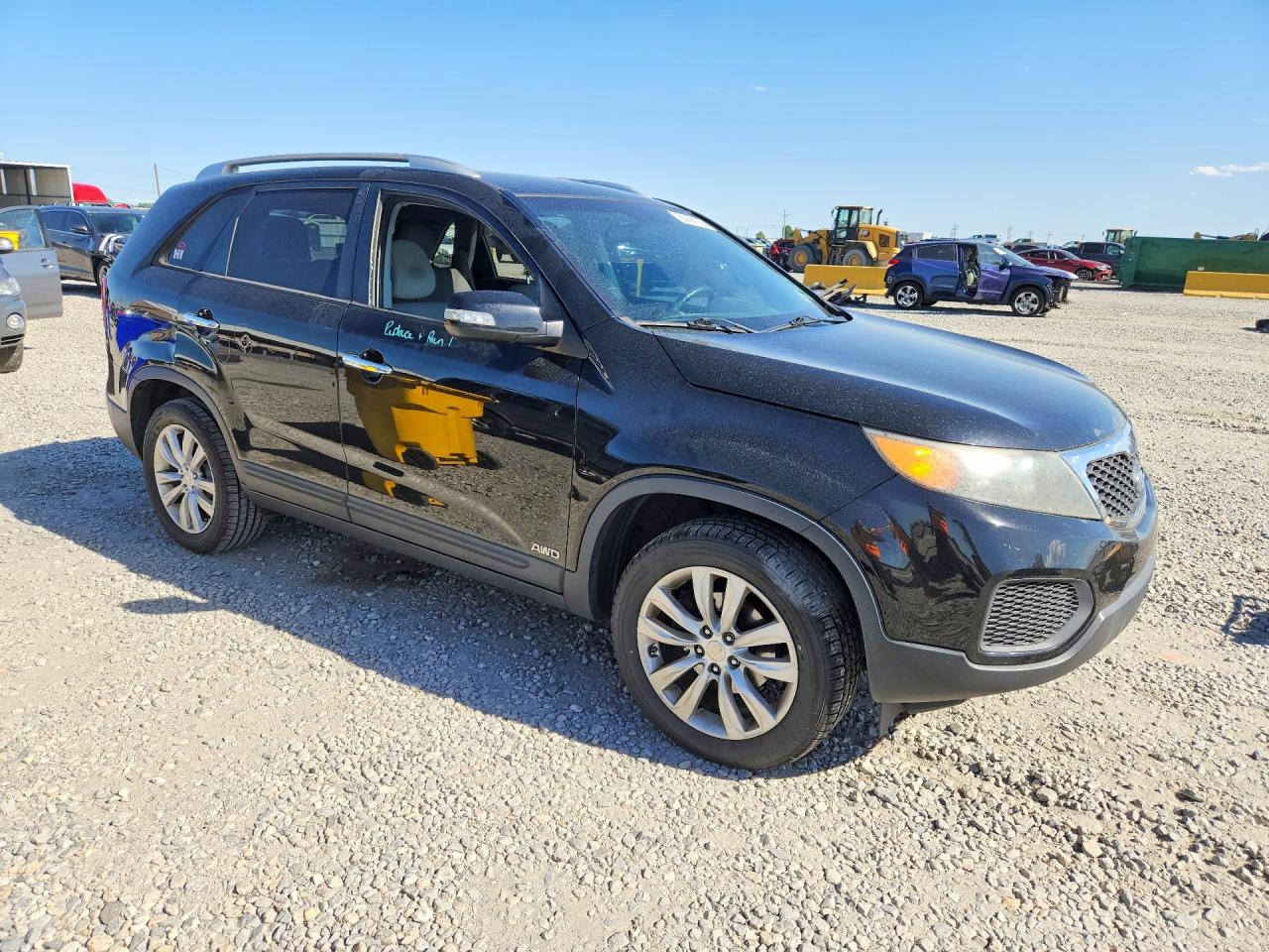 2011 Kia Sorento Lx Black vin: 5XYKTDA27BG050818