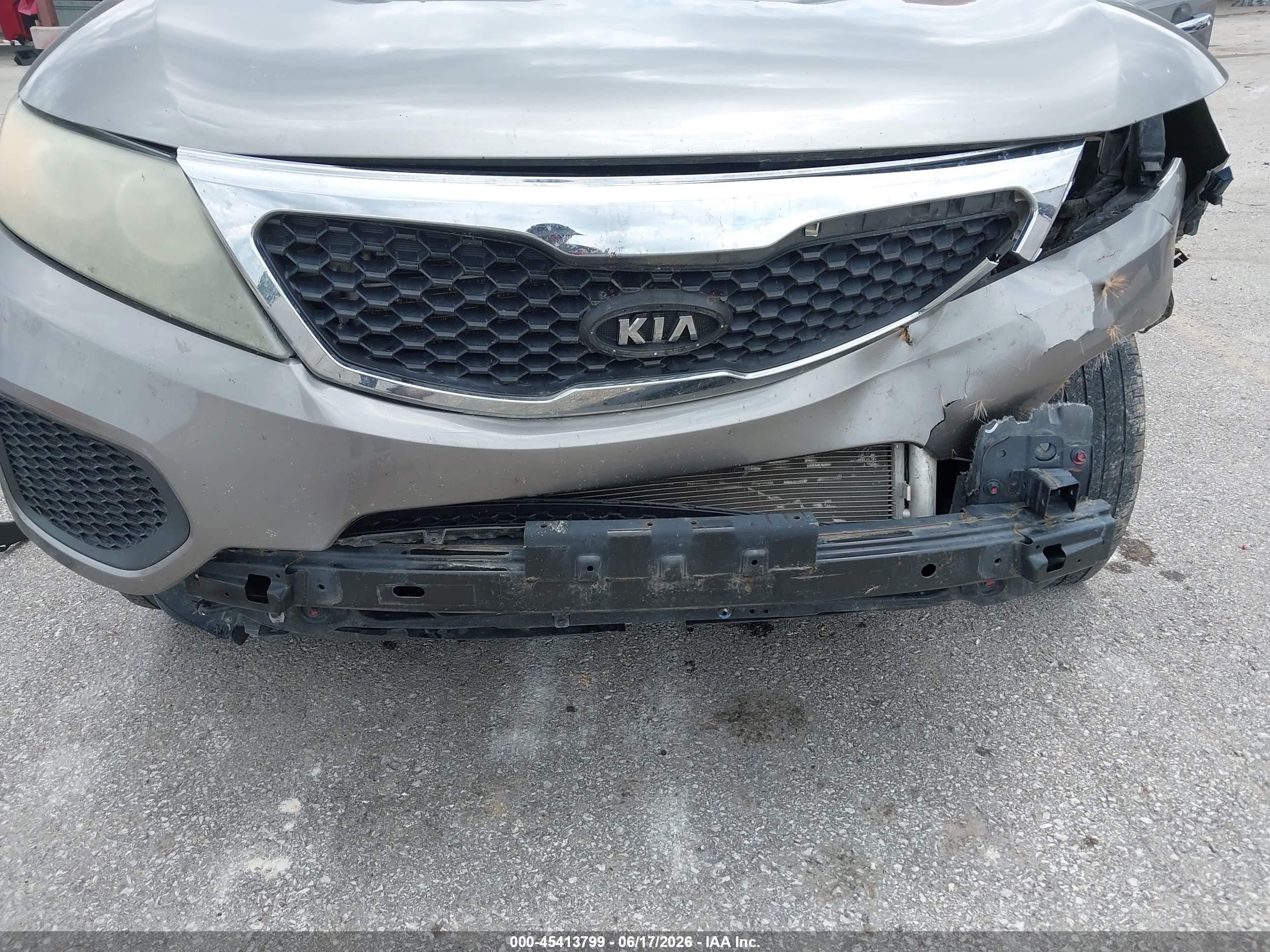 2011 Kia Sorento Lx V6 Brown vin: 5XYKTDA27BG146352
