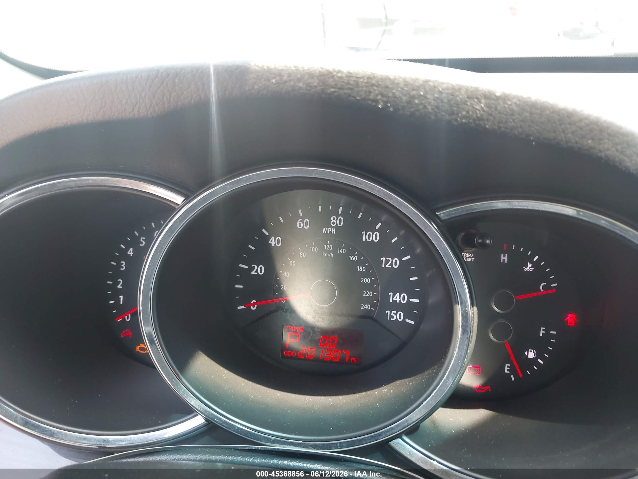 2012 Kia Sorento Lx V6 Black vin: 5XYKTDA27CG234996