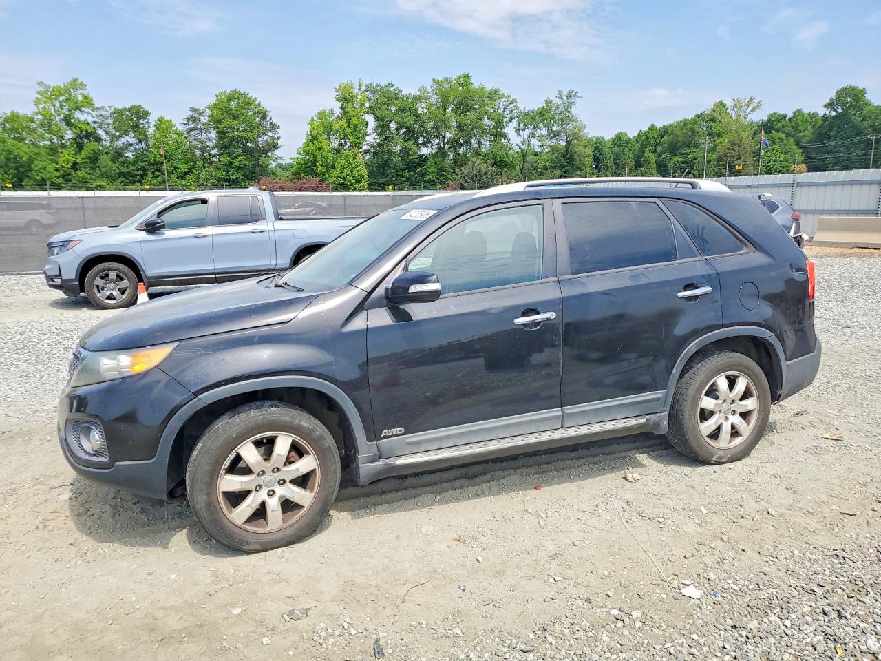 2012 Kia Sorento Lx Black vin: 5XYKTDA27CG269666