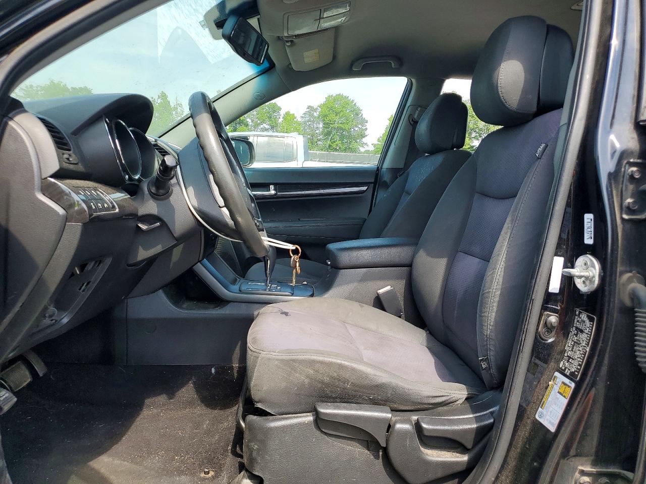 2012 Kia Sorento Lx Black vin: 5XYKTDA27CG269666