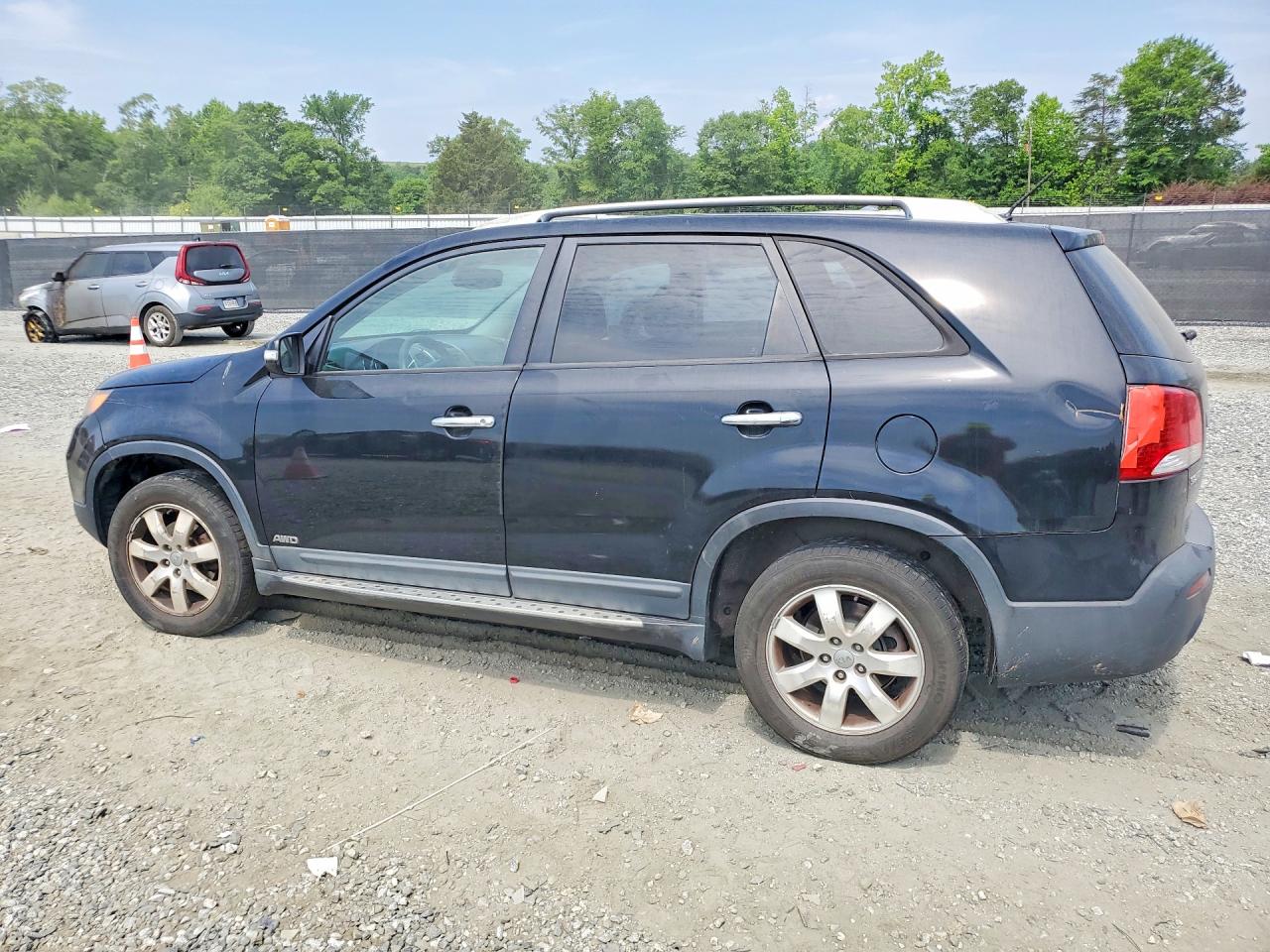 2012 Kia Sorento Lx Black vin: 5XYKTDA27CG269666