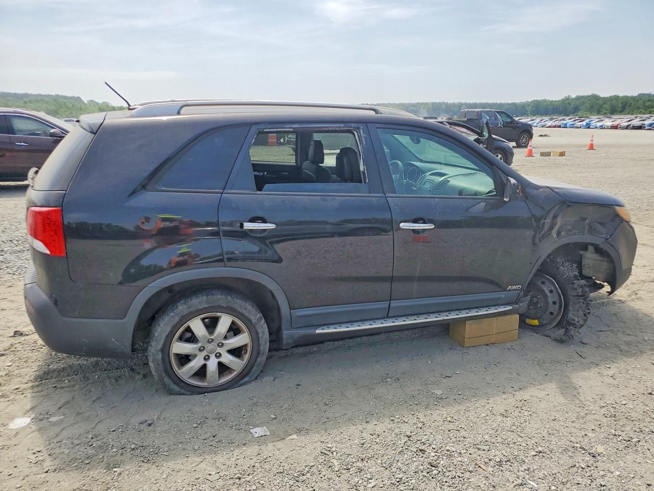 2012 Kia Sorento Lx Black vin: 5XYKTDA27CG269666