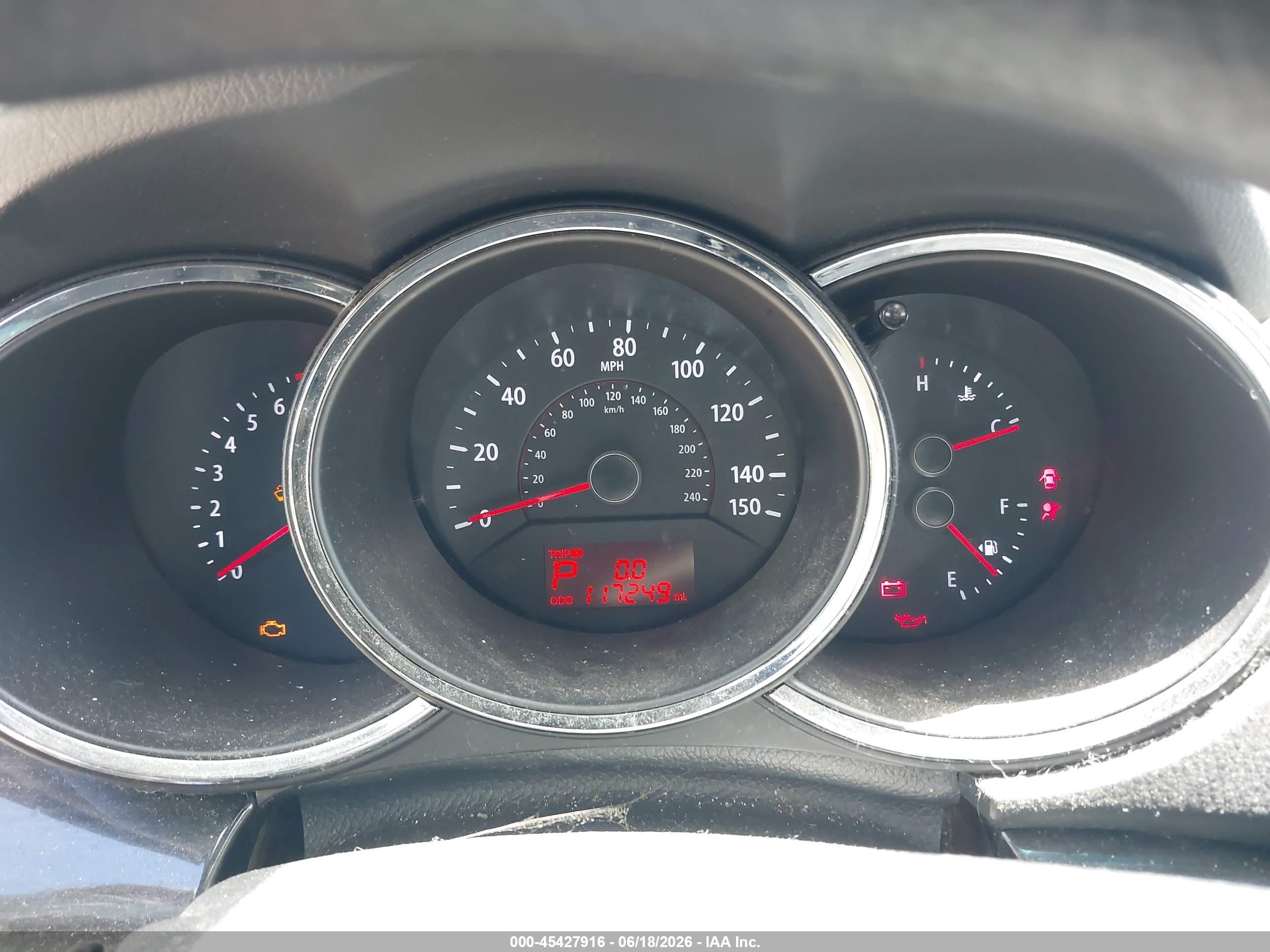 2013 Kia Sorento Lx V6 Gray vin: 5XYKTDA27DG319094