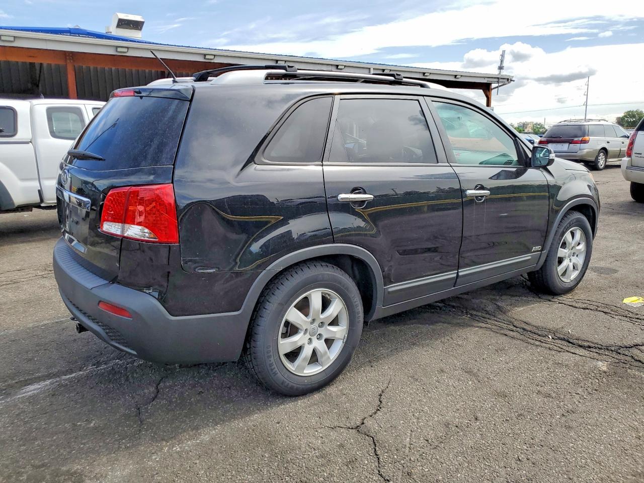 2013 Kia Sorento Lx Black vin: 5XYKTDA27DG337868