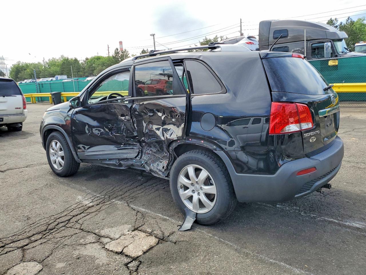 2013 Kia Sorento Lx Black vin: 5XYKTDA27DG337868