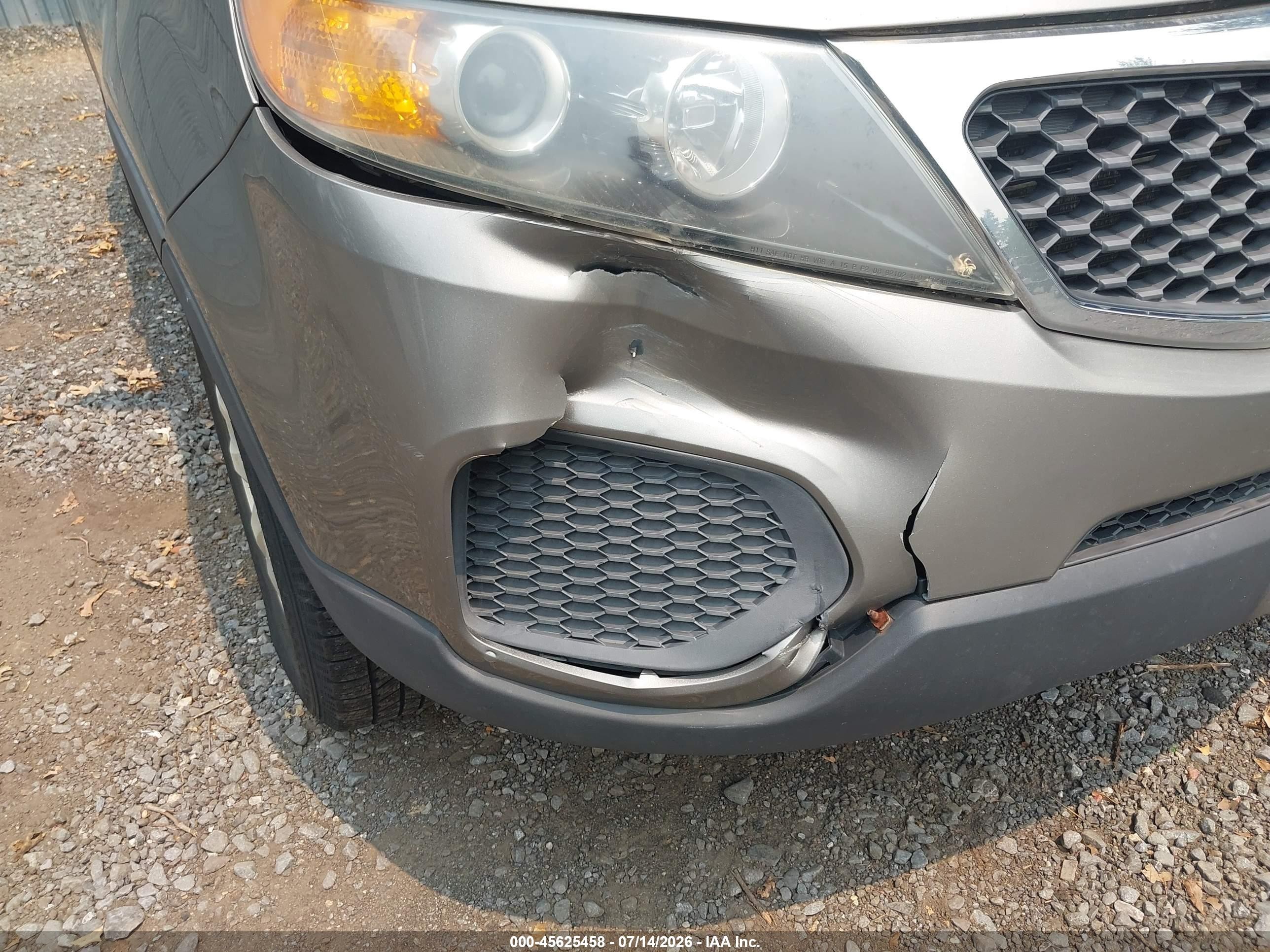 2012 Kia Sorento Lx V6 Серебряный vin: 5XYKTDA28CG277520