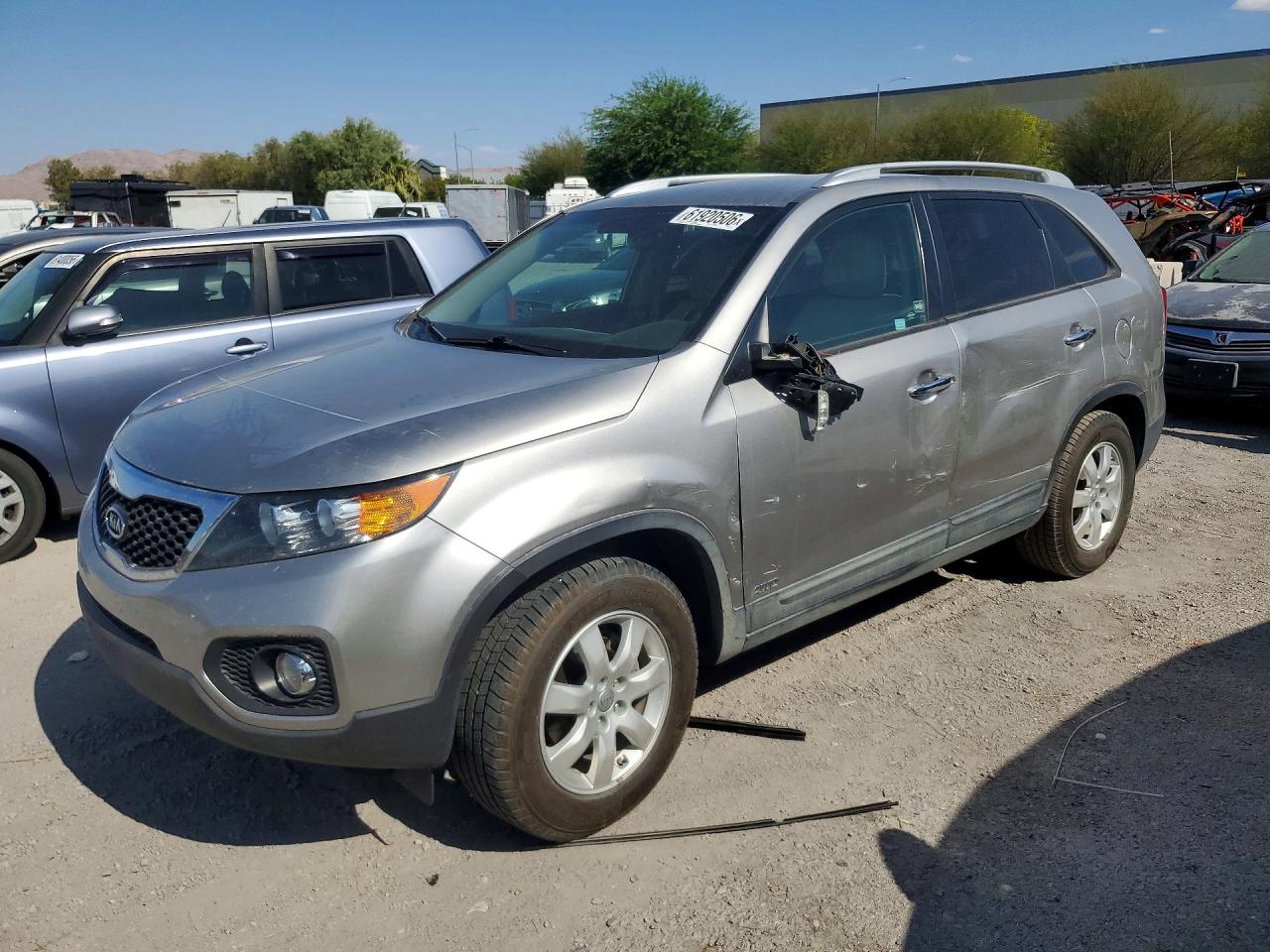 2013 Kia Sorento Lx Gray vin: 5XYKTDA28DG424016