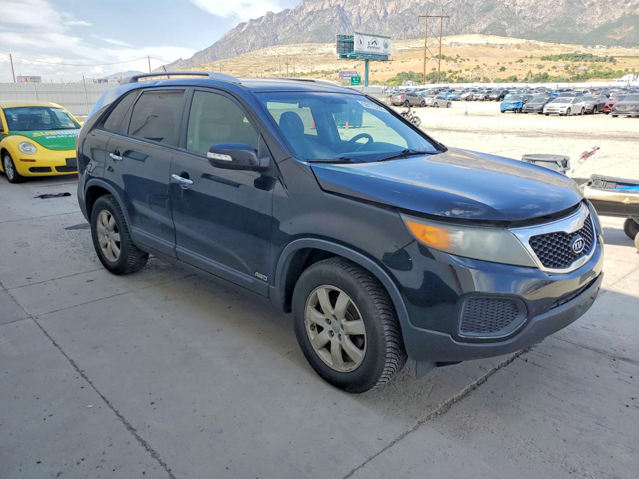 2012 Kia Sorento Lx Black vin: 5XYKTDA29CG234675