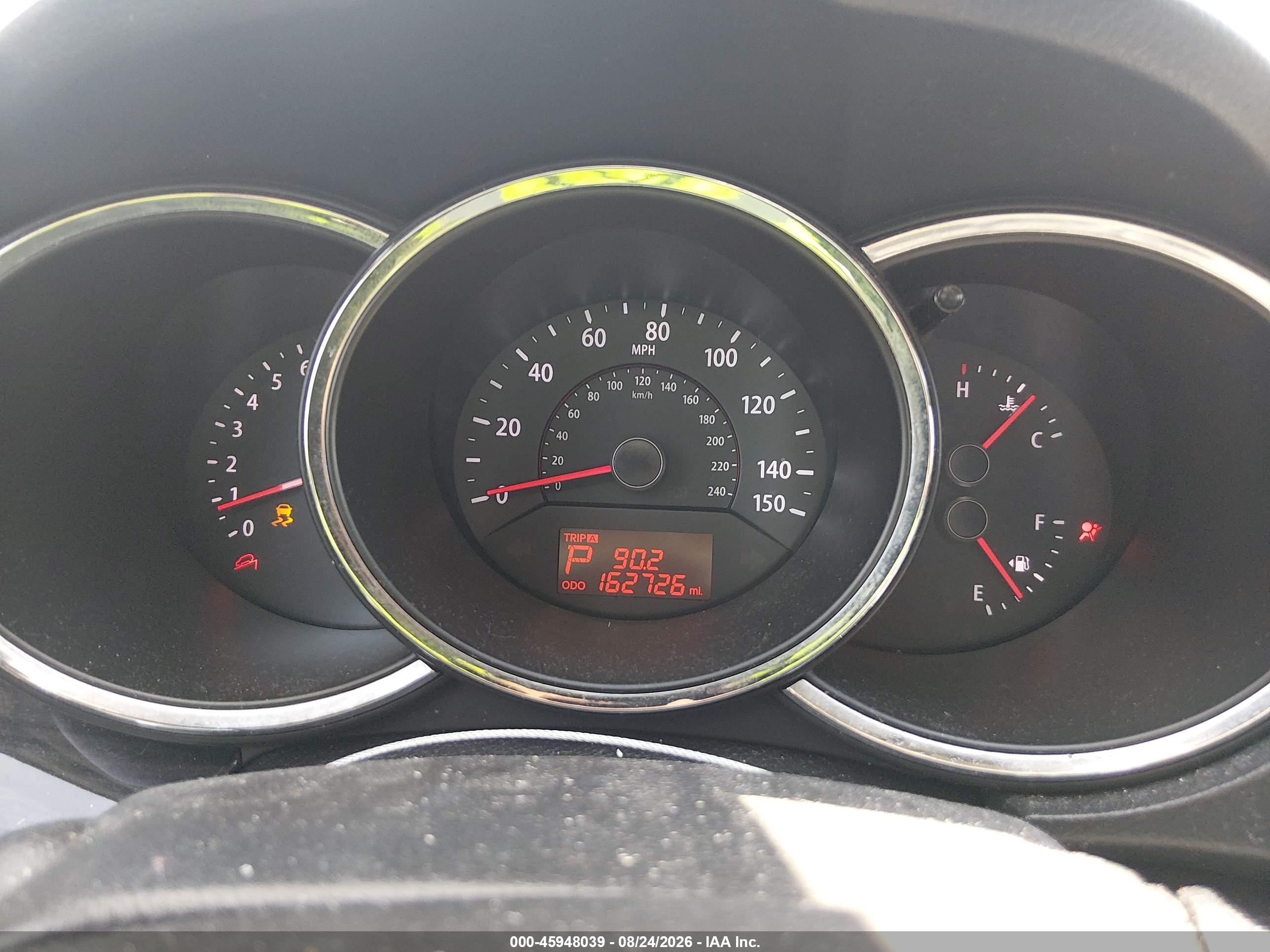 2012 Kia Sorento Lx V6 Gray vin: 5XYKTDA29CG235146
