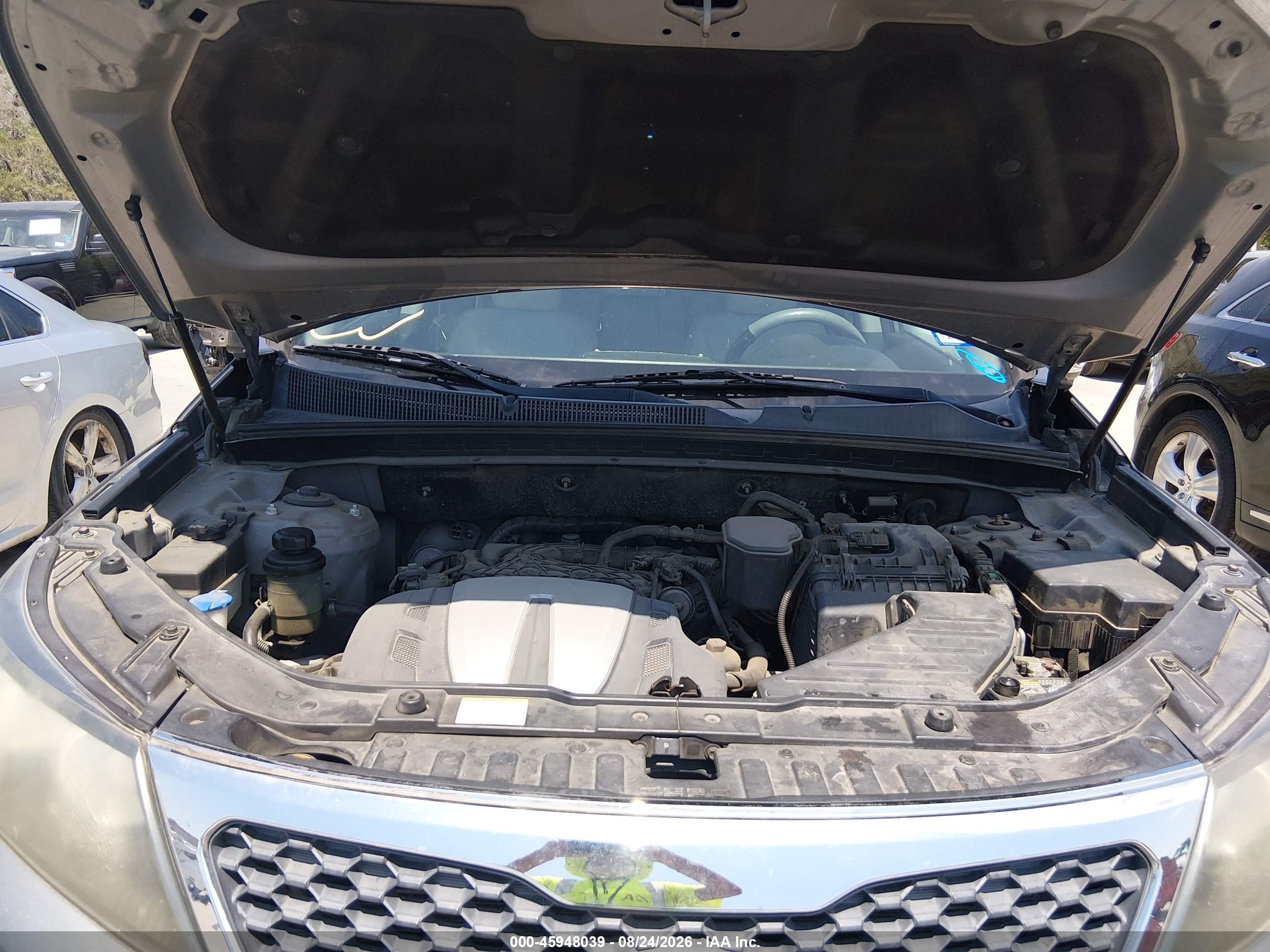 2012 Kia Sorento Lx V6 Gray vin: 5XYKTDA29CG235146