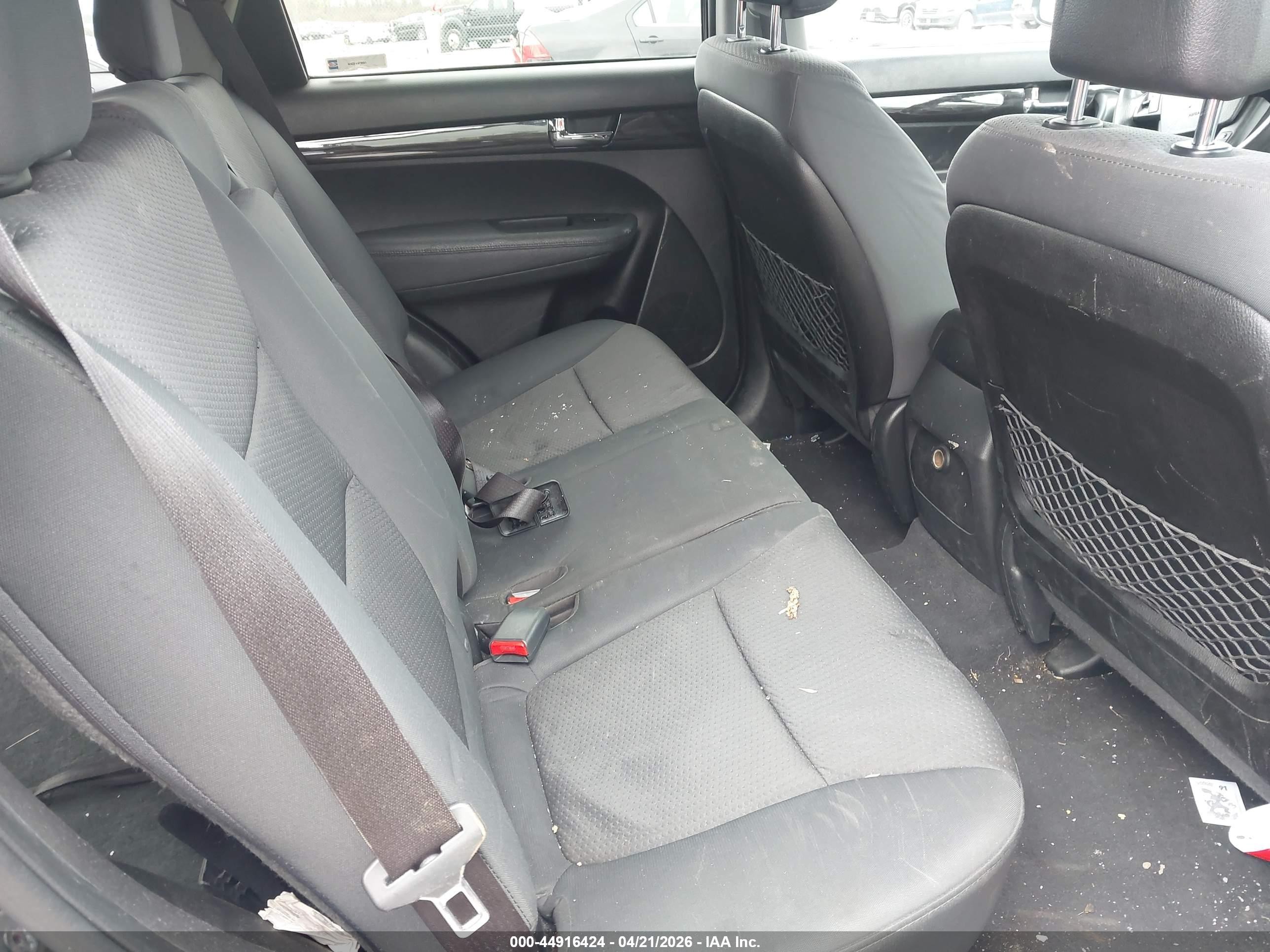 2013 Kia Sorento Lx V6 Black vin: 5XYKTDA29DG319257