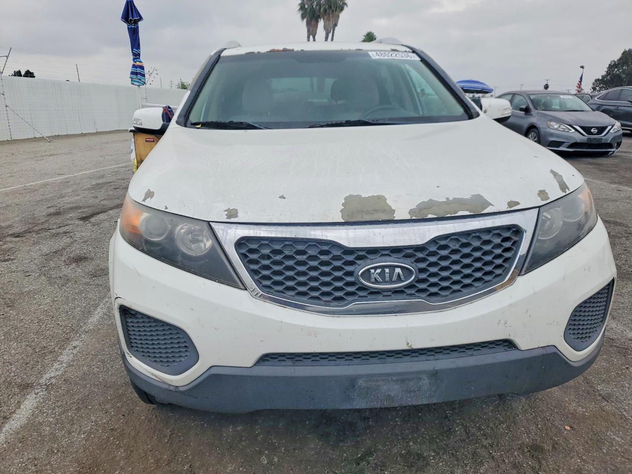 2013 Kia Sorento Lx White vin: 5XYKTDA29DG403076