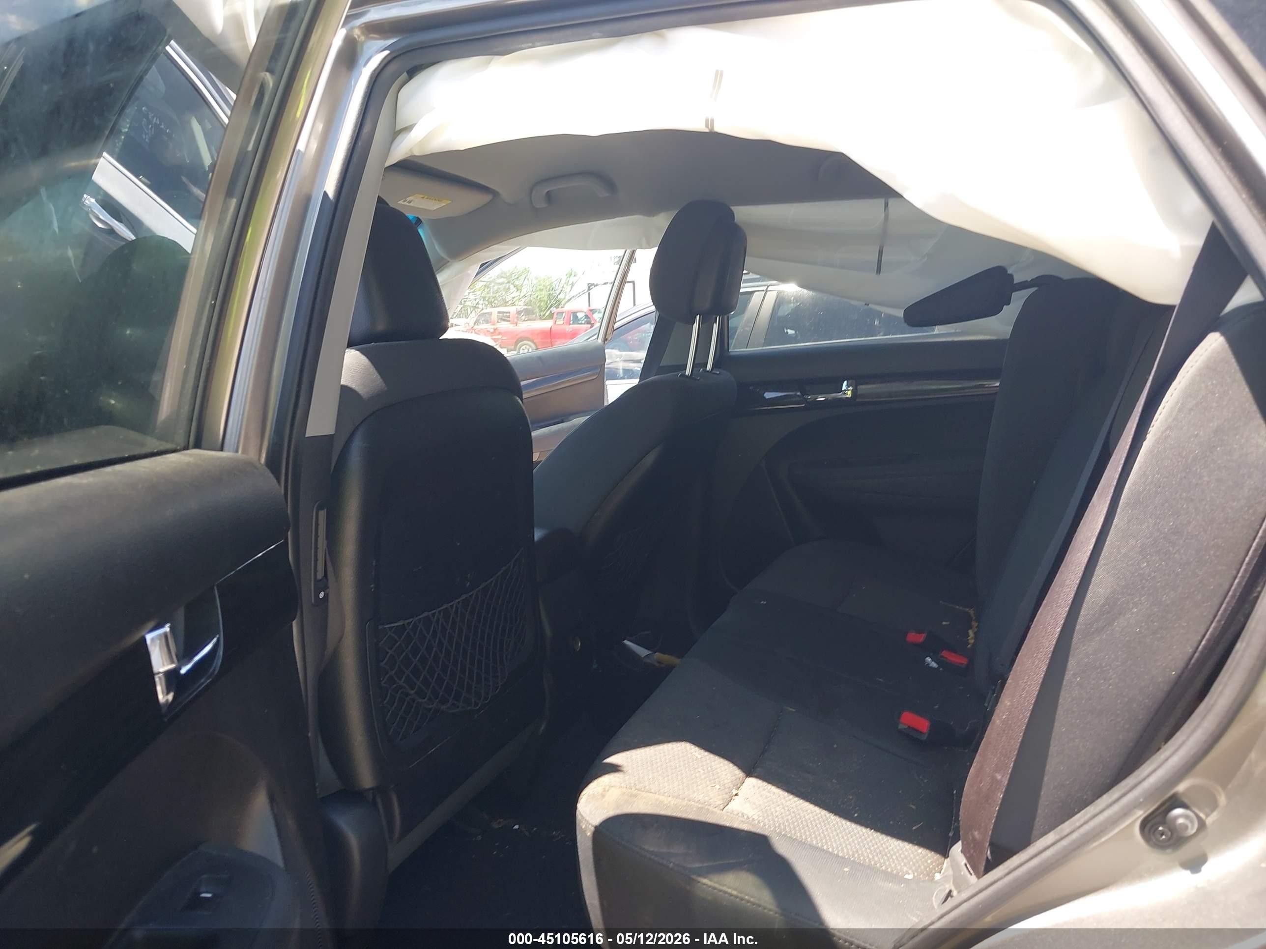 2012 Kia Sorento Lx V6 Gray vin: 5XYKTDA2XCG283870