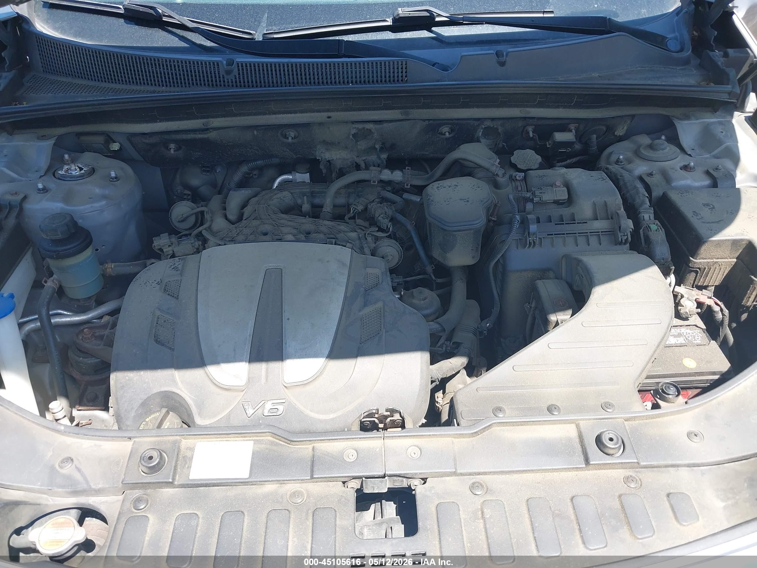 2012 Kia Sorento Lx V6 Gray vin: 5XYKTDA2XCG283870