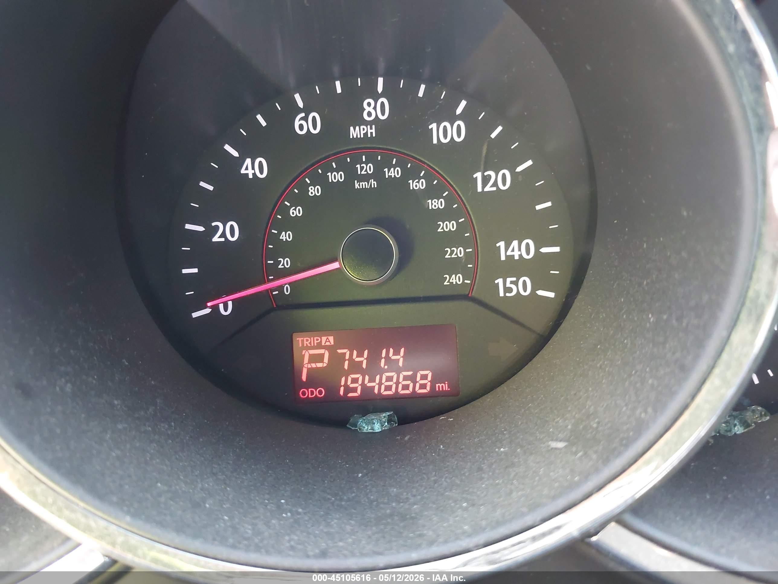 2012 Kia Sorento Lx V6 Gray vin: 5XYKTDA2XCG283870