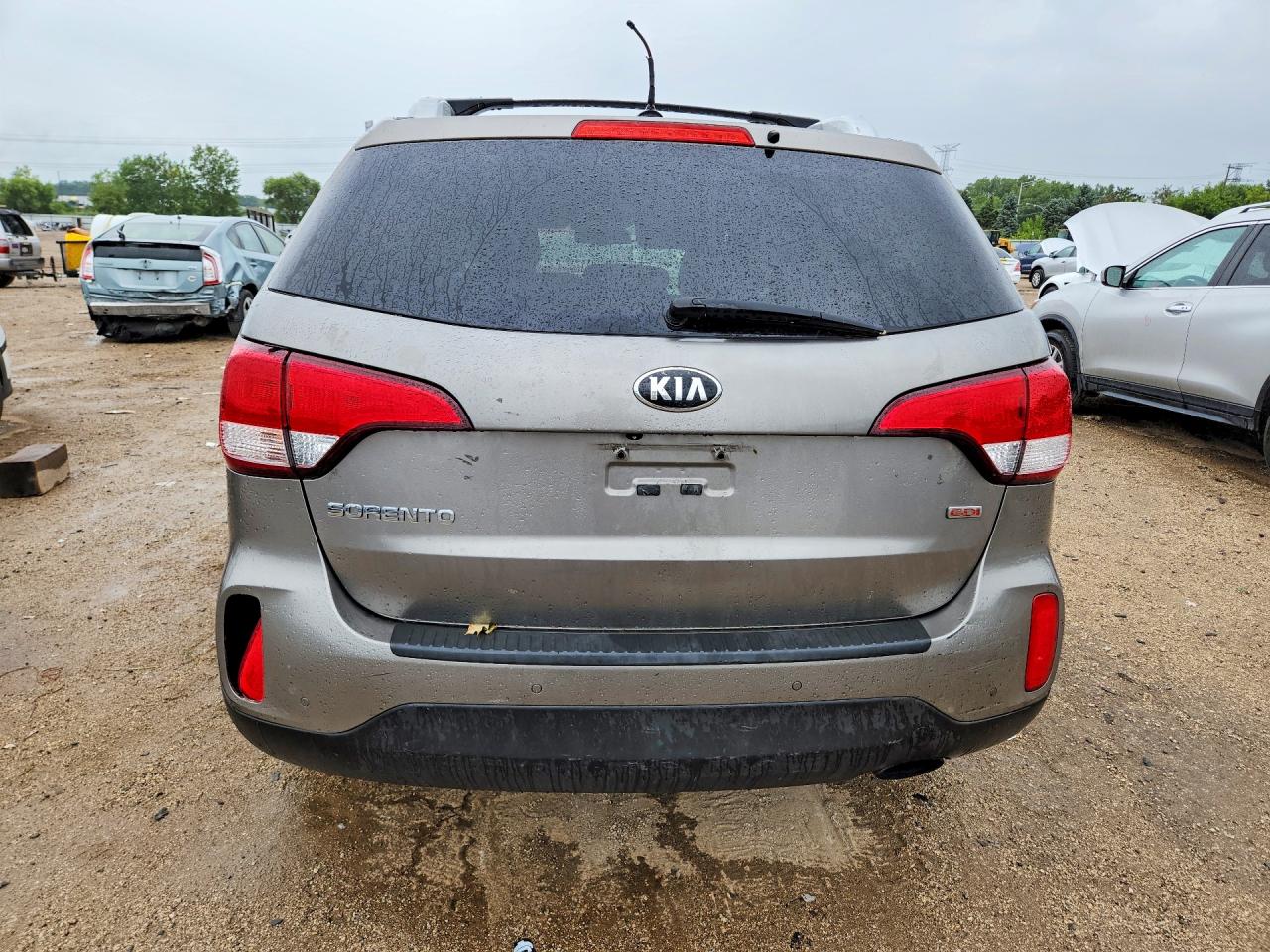 2014 Kia Sorento Lx Gray vin: 5XYKTDA60EG502227