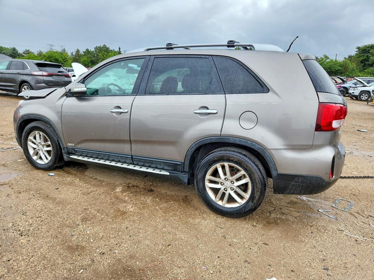 2014 Kia Sorento Lx Gray vin: 5XYKTDA60EG502227