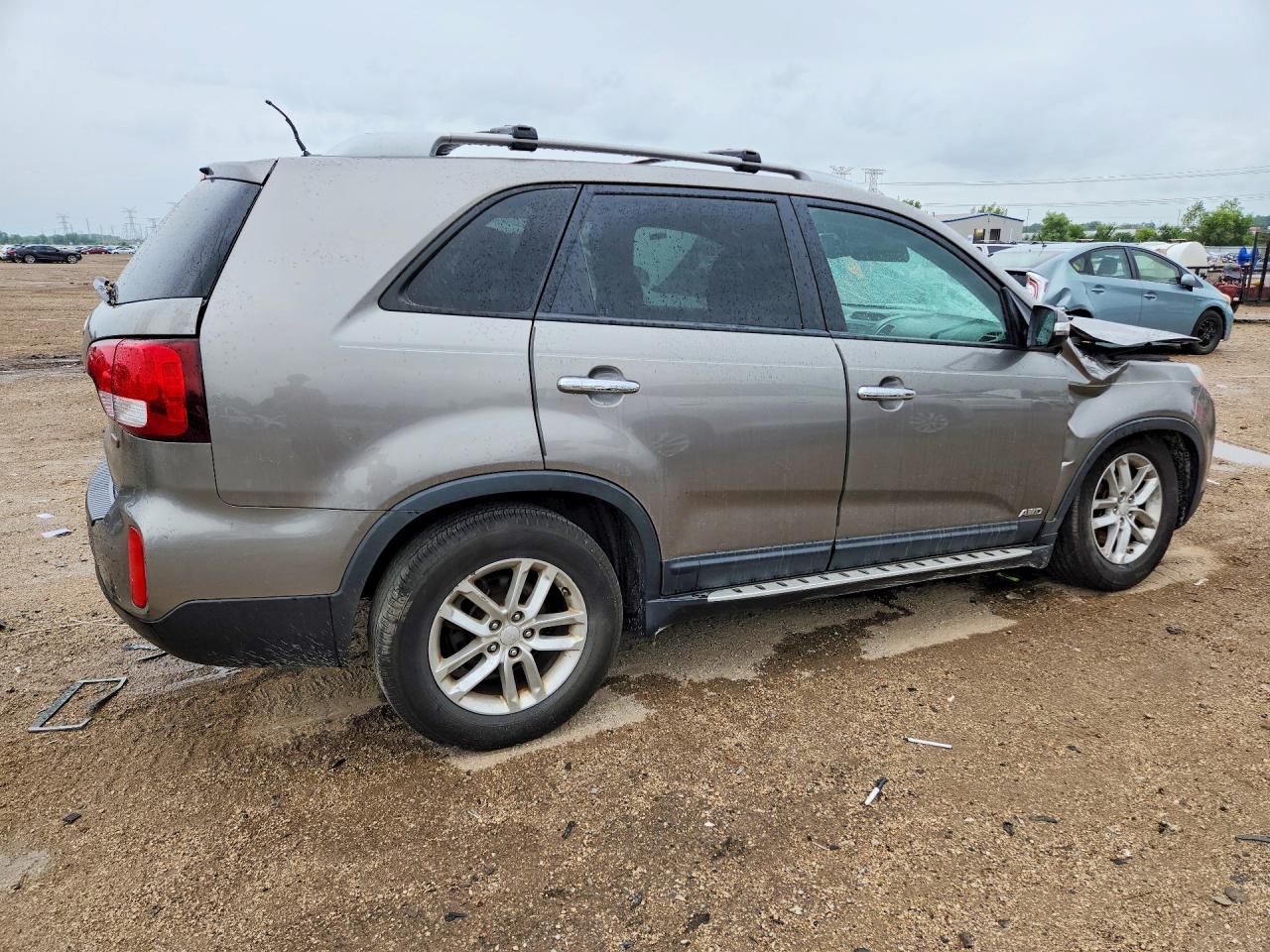 2014 Kia Sorento Lx Gray vin: 5XYKTDA60EG502227